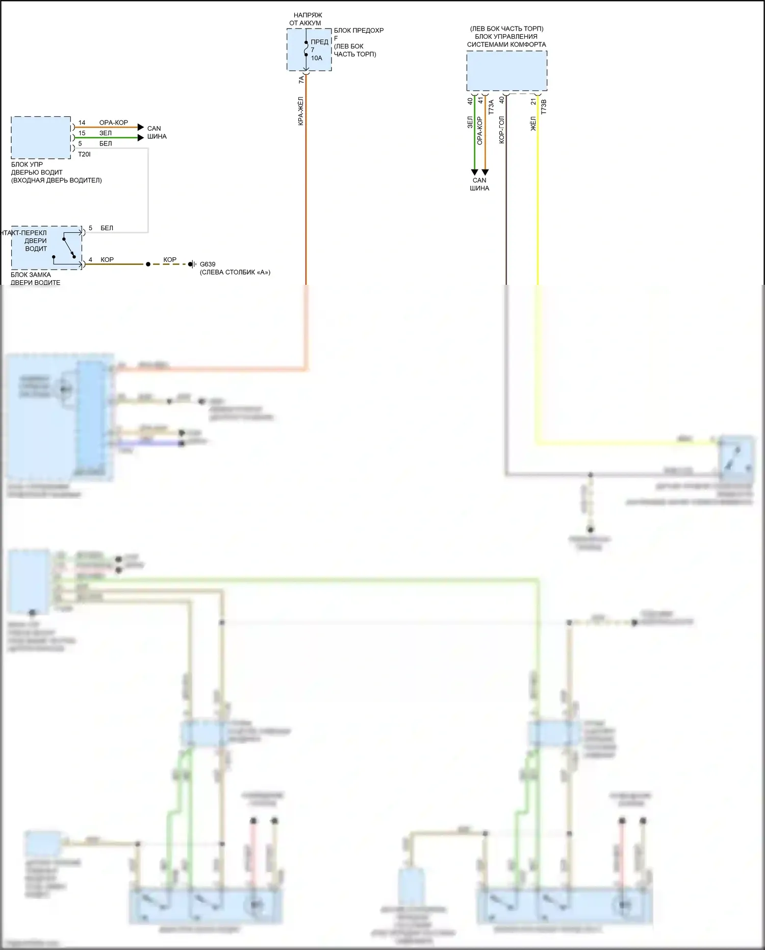 A6 Audi C8 (2018-2023): Электросхема утора 