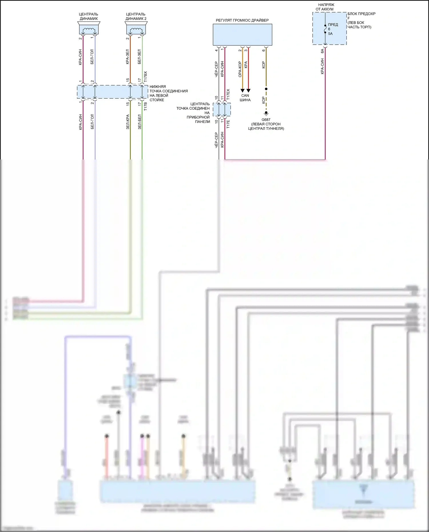 A6 Audi C8 (2018-2023): Электросхема навигации, с усилителем и звуком bang и olufsen (3 из 6) 