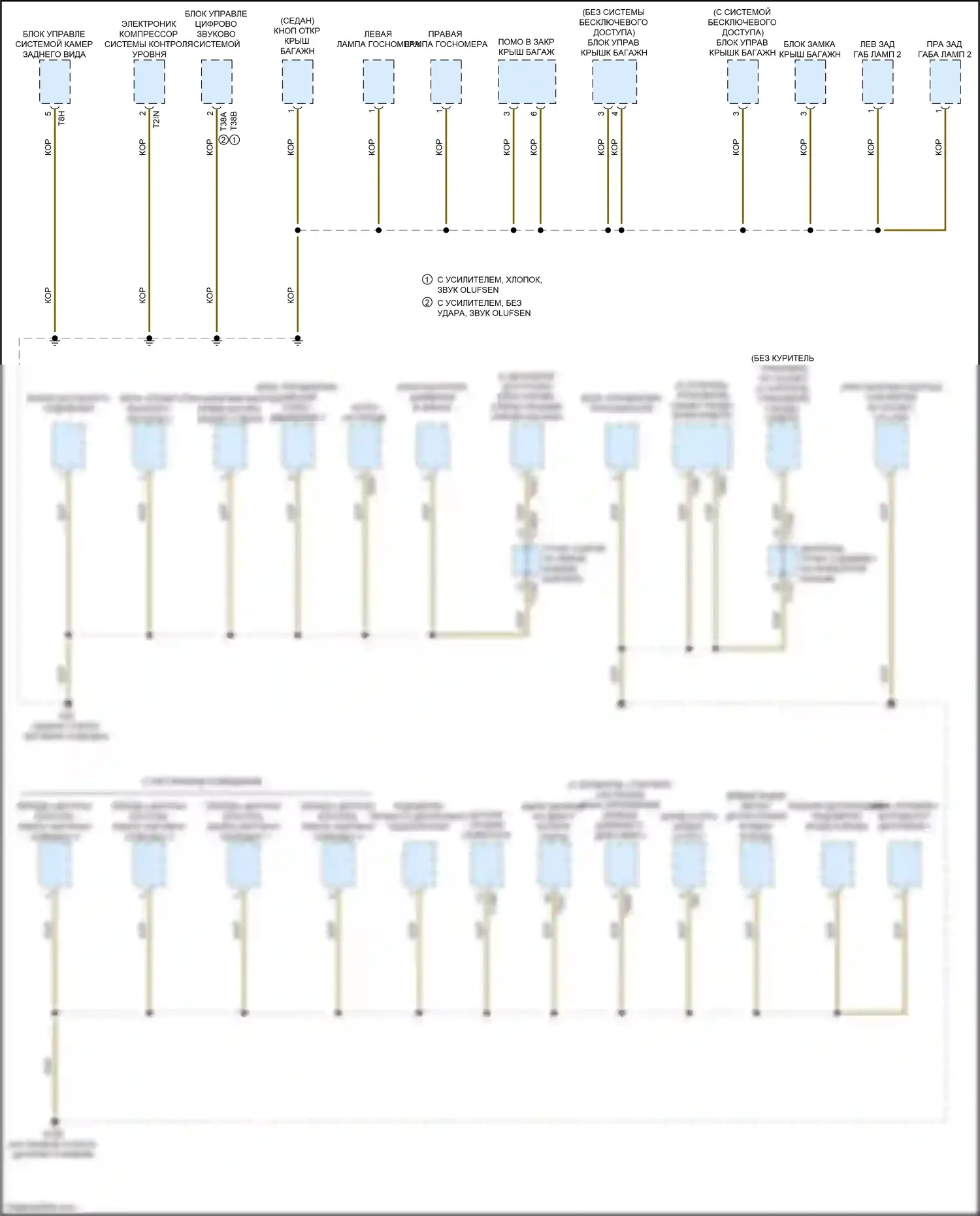 A6 Audi C8 (2018-2023): Электросхема распределения массы (6 из 10) 