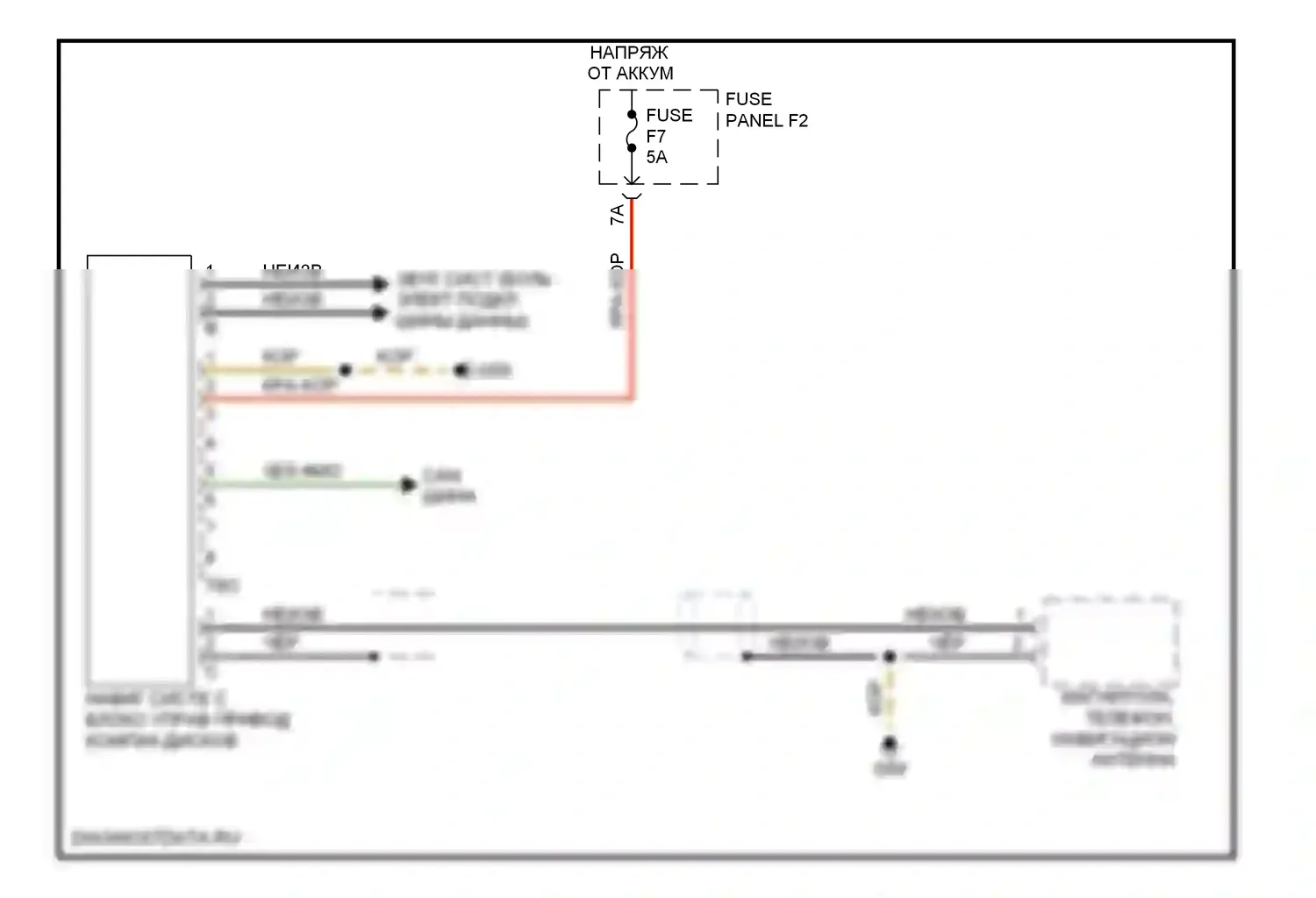 A6 Audi С6 (2004-2008): Электросхема навигации 