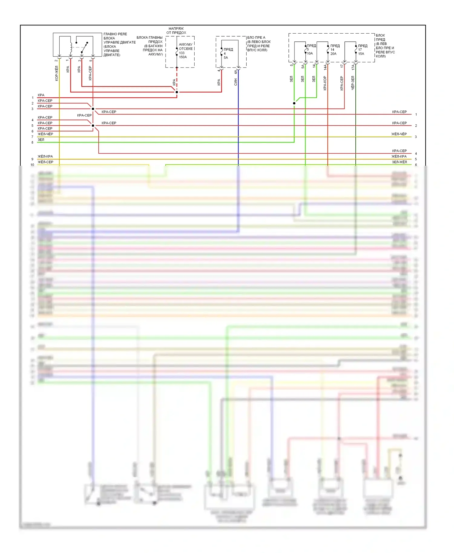 A7 Audi I (2010-2014): Электросхема двигателя 3.0l sc (2 из 8) 