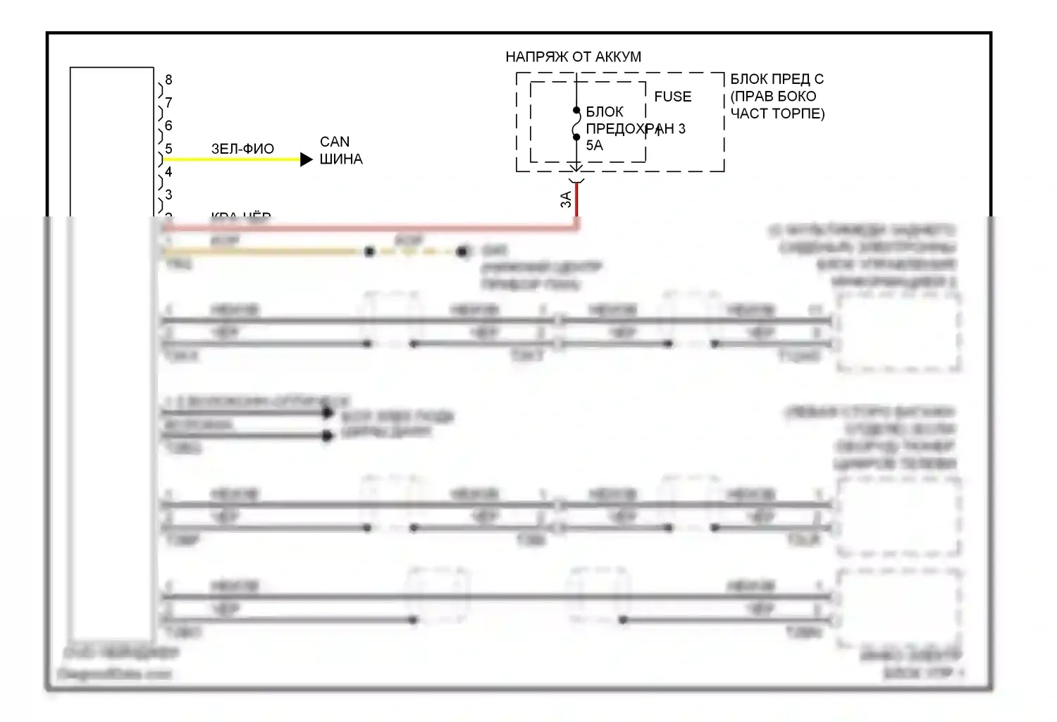 A7 Audi I (2010-2014): Электросхема устройства смены дисков cd/dvd 