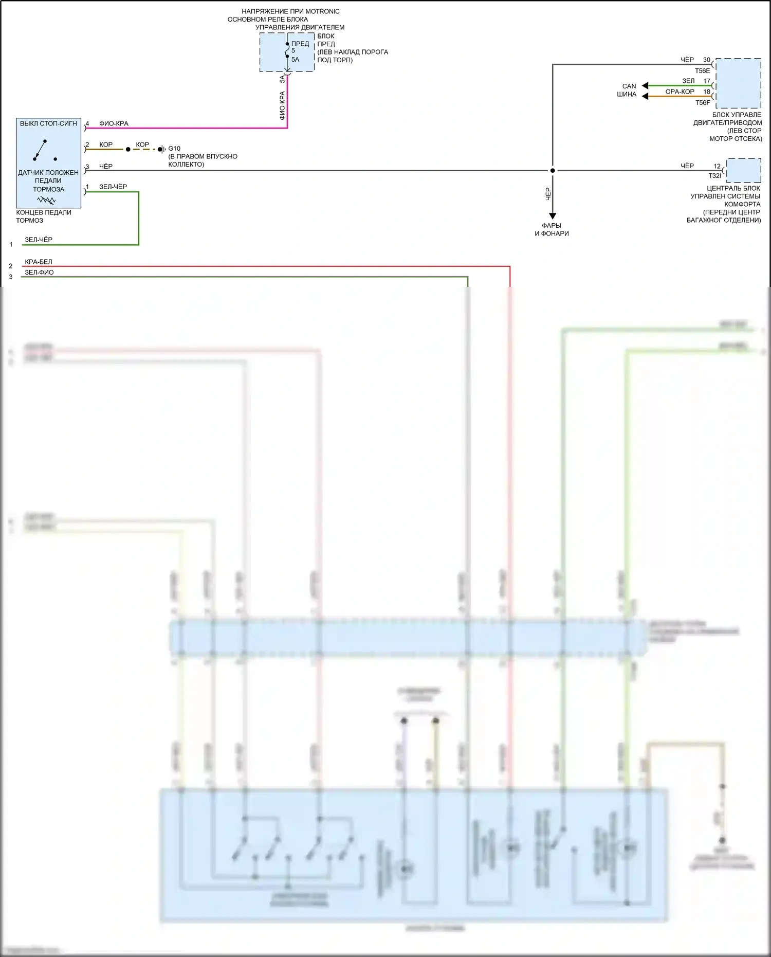 A7 Audi II (2018-2023): Антиблокировочная система abs электросхема (2 из 3) 