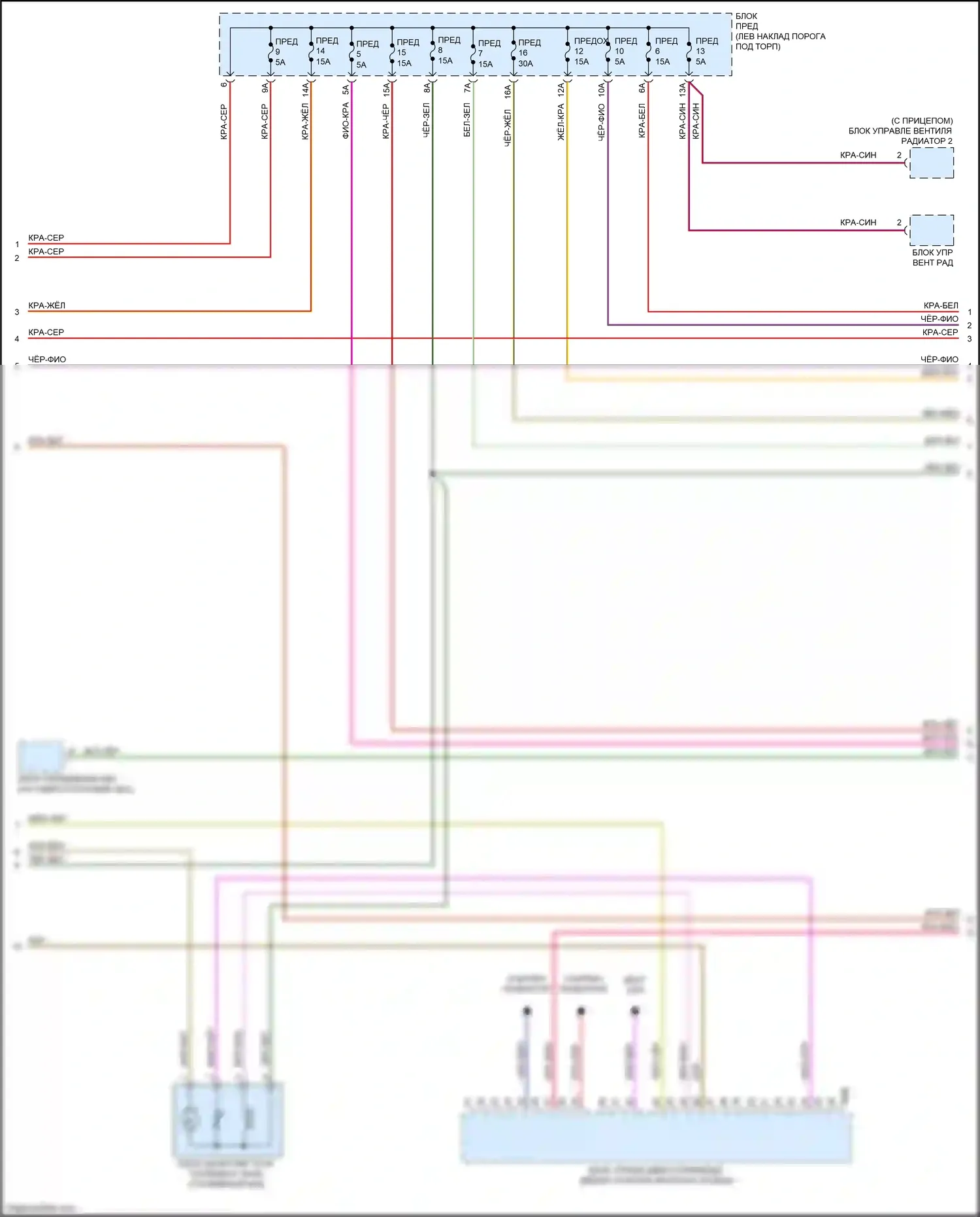 A7 Audi II (2018-2023): Электросхема двигателя 3,0л турбо (2 из 10) 