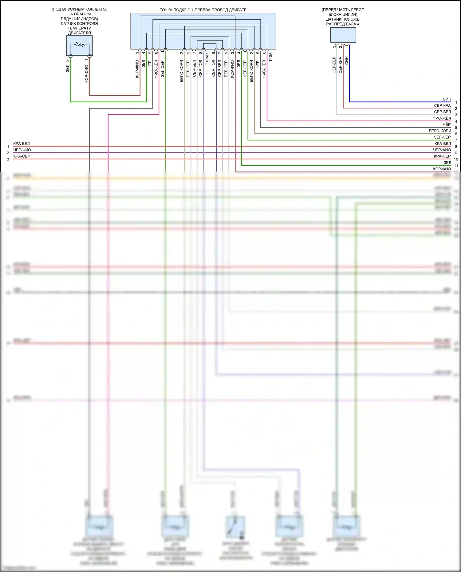 A7 Audi II (2018-2023): Электросхема двигателя 3,0л турбо (6 из 10) 