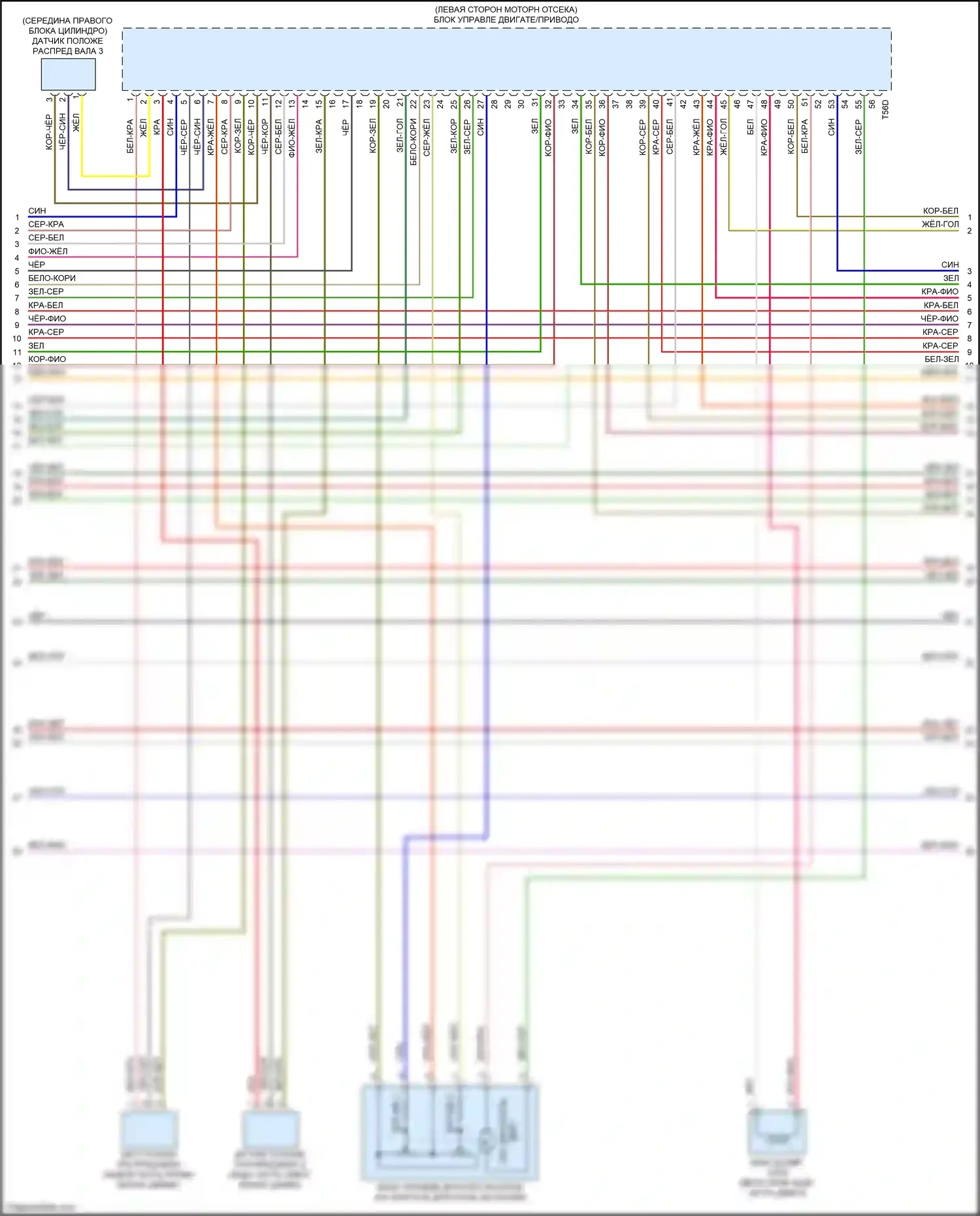 A7 Audi II (2018-2023): Электросхема двигателя 3,0л турбо (7 из 10) 