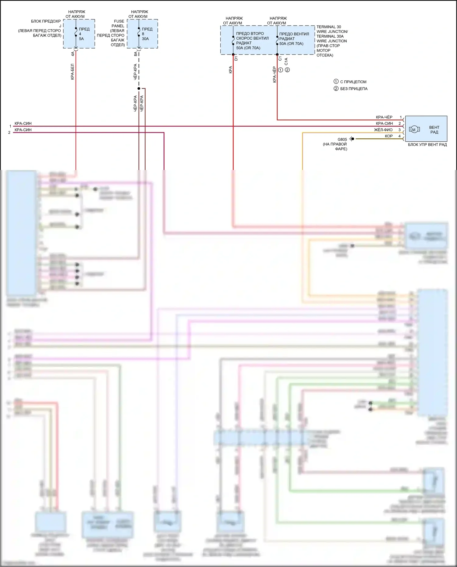 A7 Audi II (2018-2023): Электросхема климат контроля, без climat (5 из 5) 