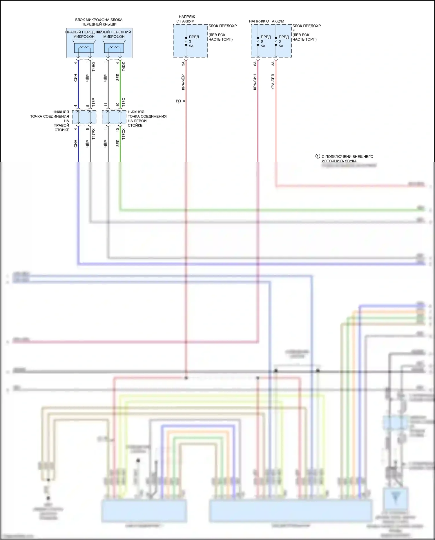A7 Audi II (2018-2023): Электросхема магнитолы, без усилителя (4 из 5) 