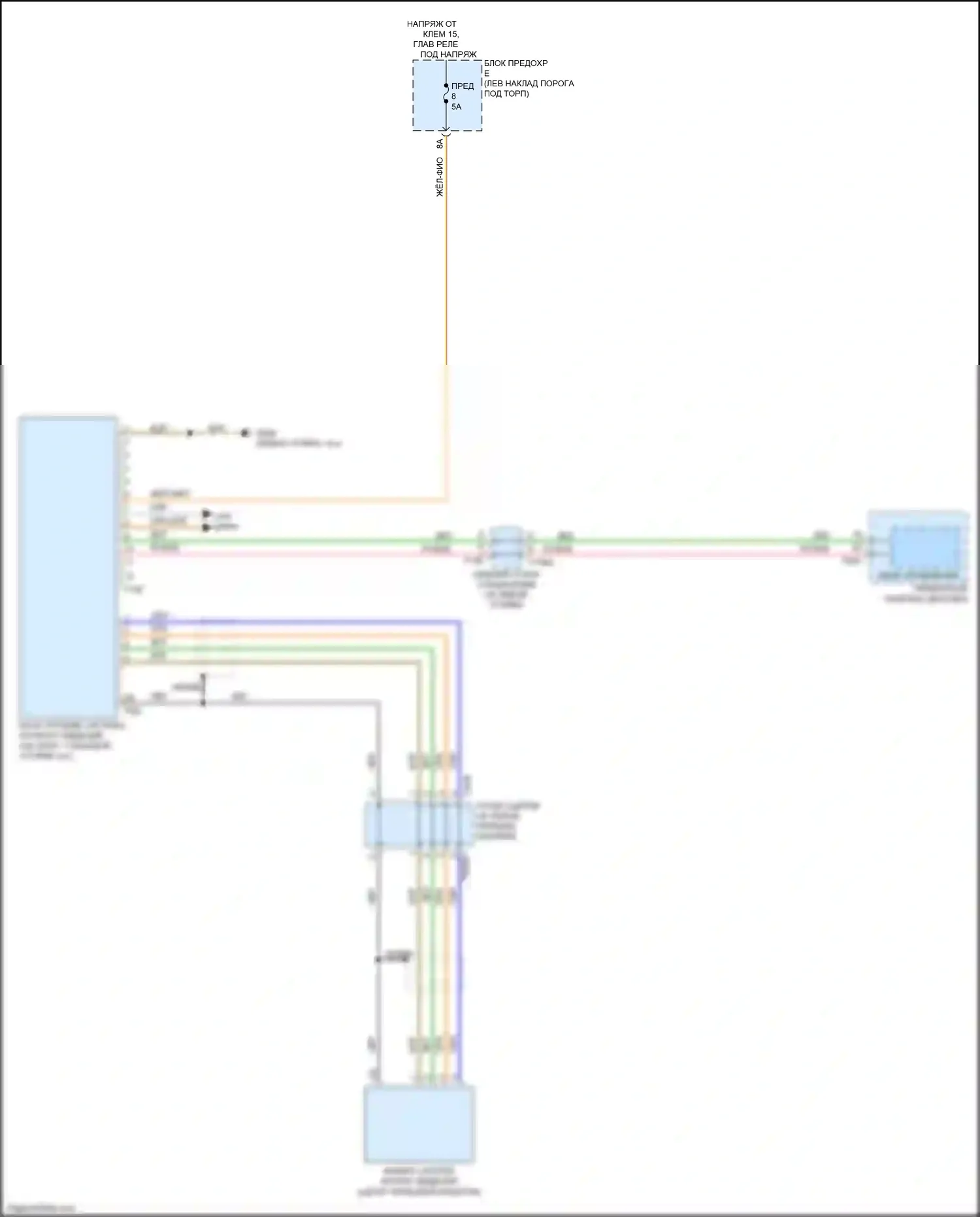 A7 Audi II (2018-2023): Электросхема ночного видения 
