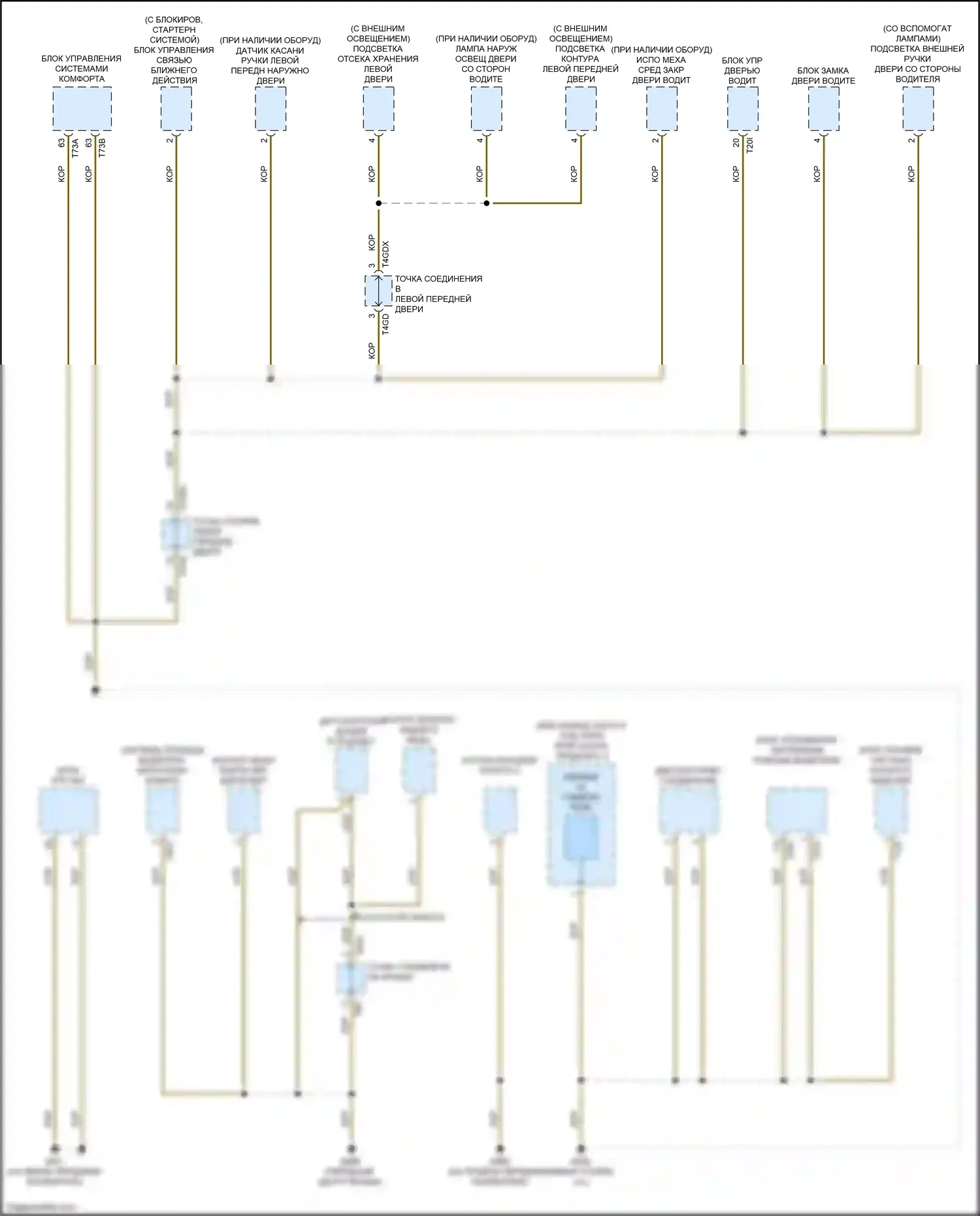 A7 Audi II (2018-2023): Электросхема разводки массы (1 из 10) 