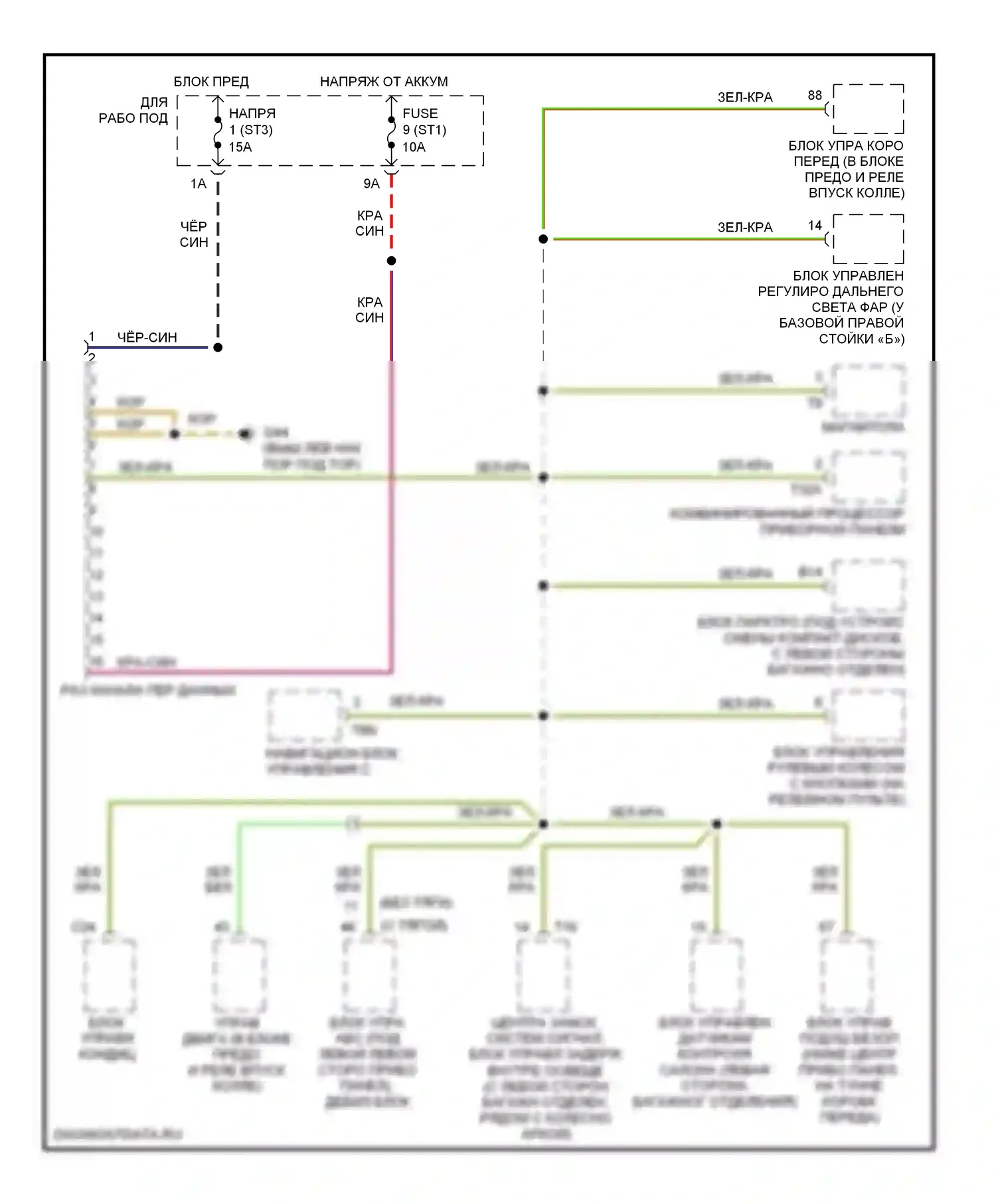 A8 Audi D2 рестайлинг (1999-2002): Can шина электросхема 
