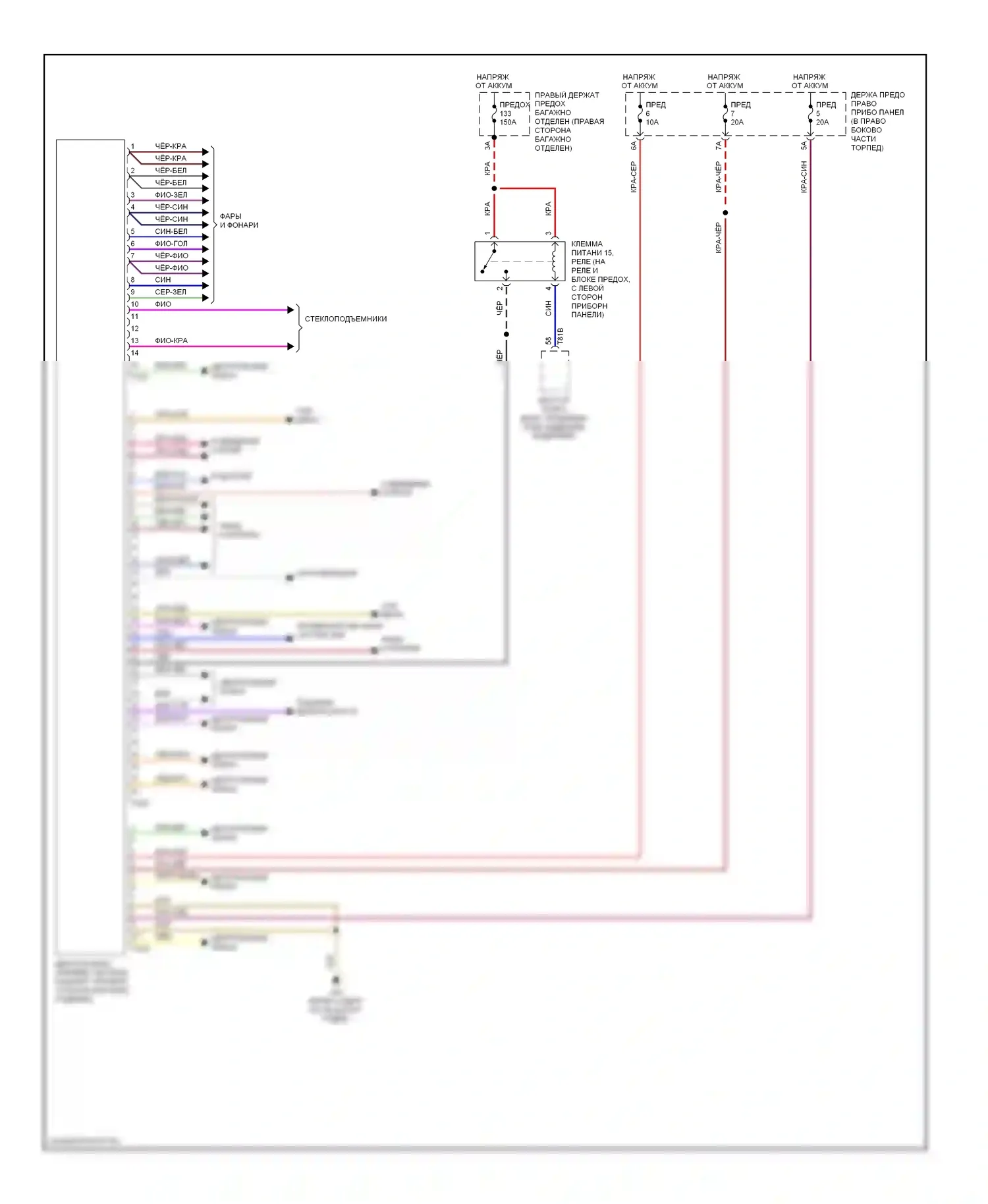 A8 Audi D3 рестайлинг 2 (2007-2010): Электросхема блоков управления кузовом 