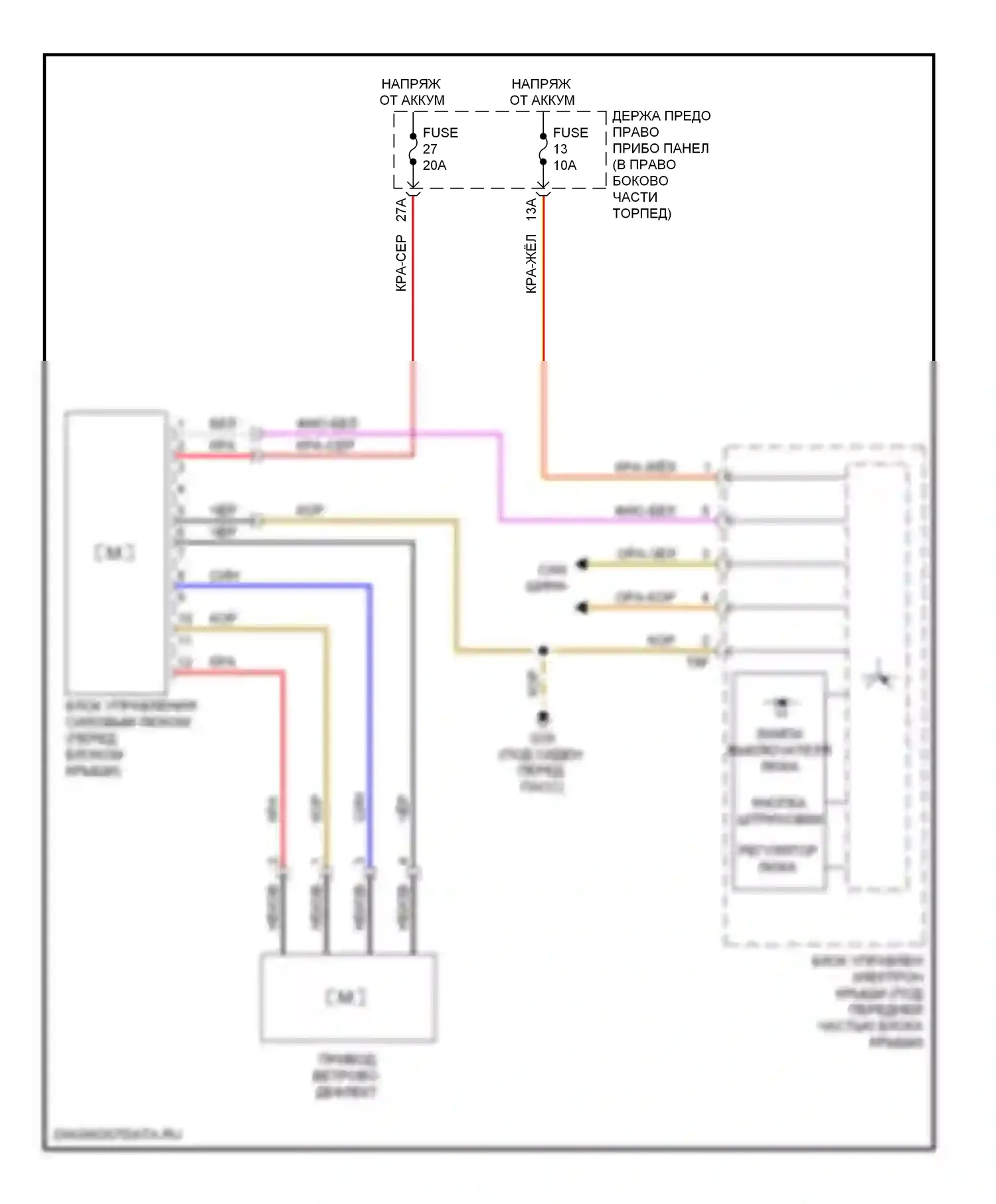 A8 Audi D3 рестайлинг 2 (2007-2010): Электросхема складной крыши/люка 