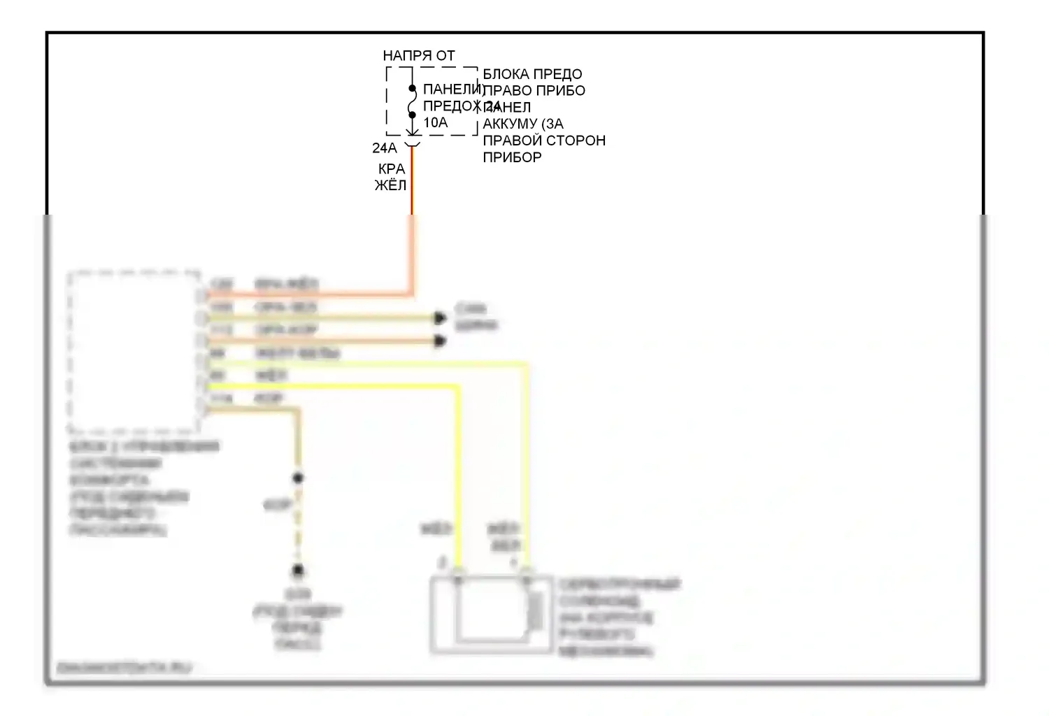 A8 Audi D3 рестайлинг (2005-2007): Электросхема электроусилителя руля 