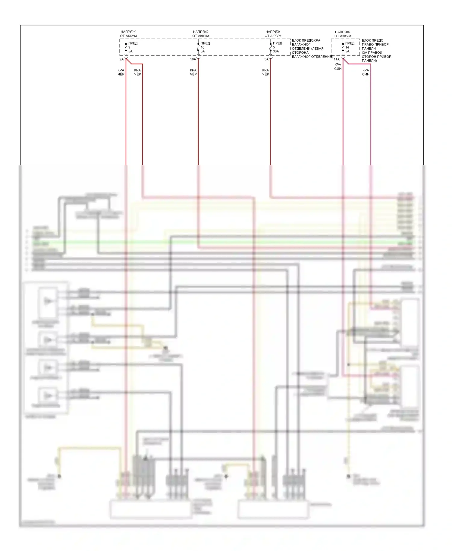 A8 Audi D3 рестайлинг (2005-2007): Электросхема навигации, премиум магнитолы (2 из 5) 