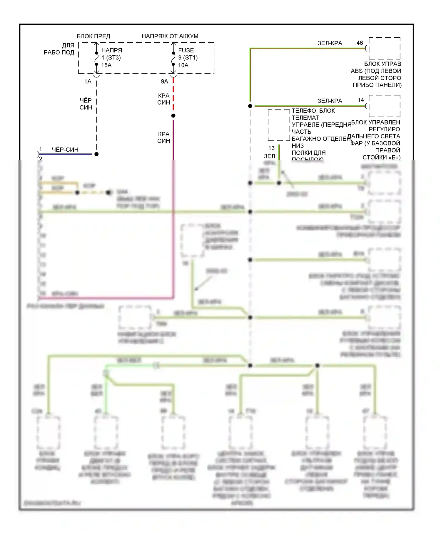 A8 Audi D3 (2002-2005): Can шина электросхема 
