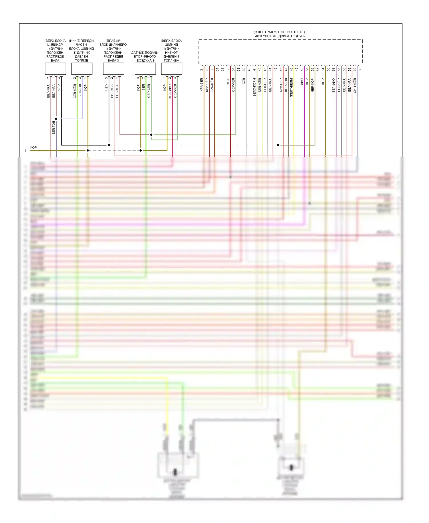 A8 Audi D4 (2010-2014): Электросхема двигателя 6.3l (6 из 11) 