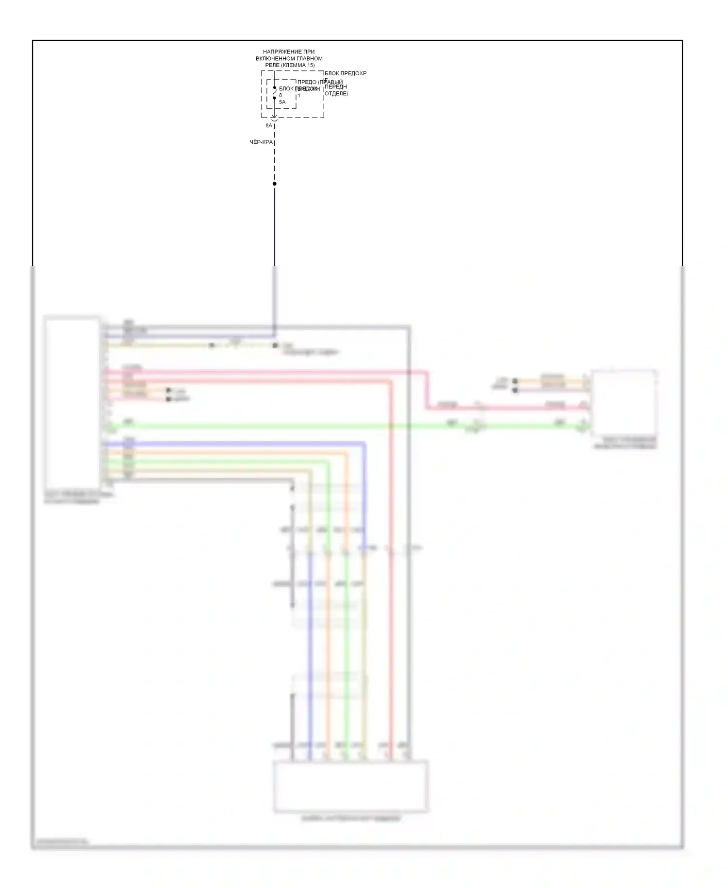 A8 Audi D4 (2010-2014): Электросхема ночного видения 
