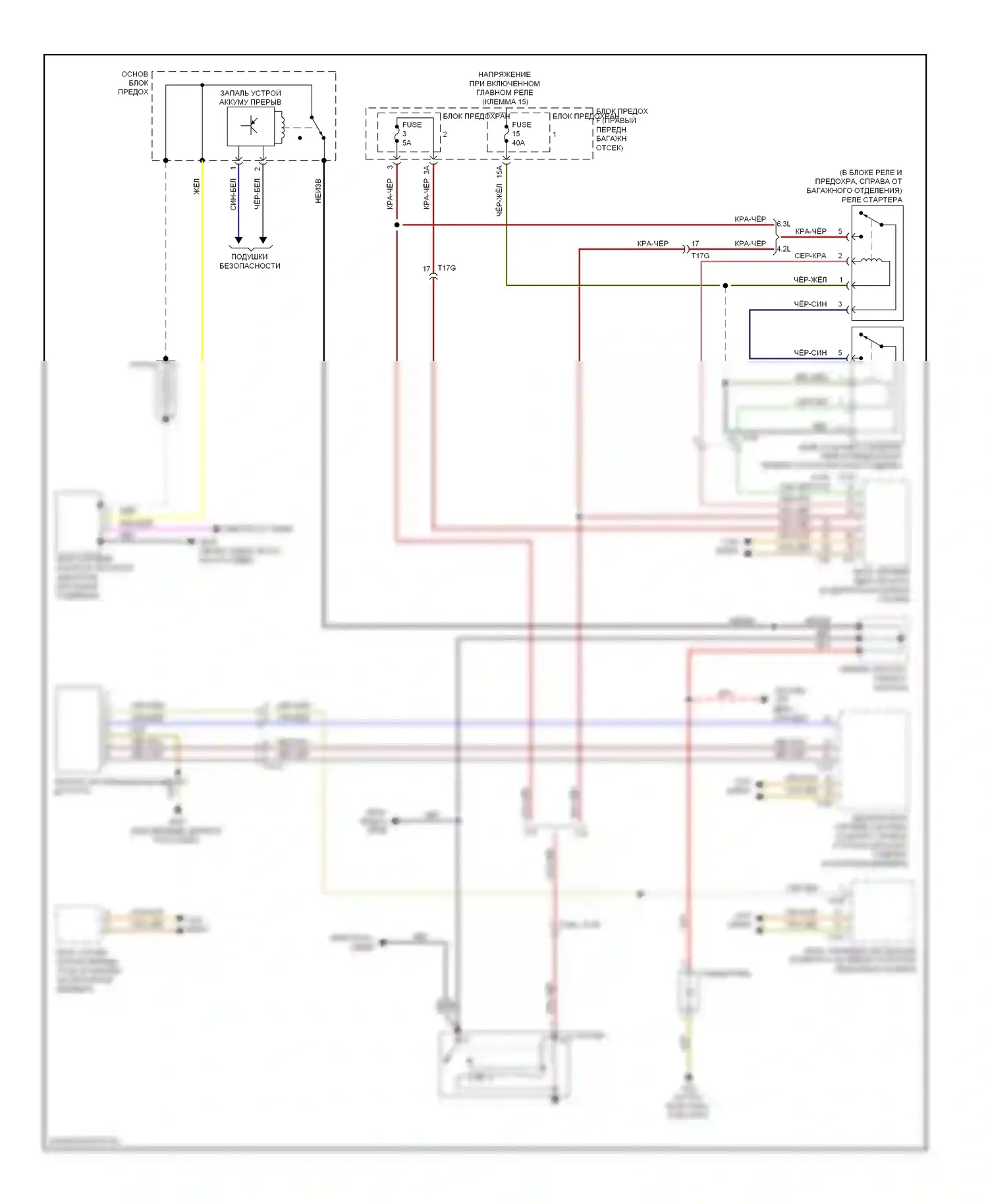 A8 Audi D4 (2010-2014): Электросхема стартера 