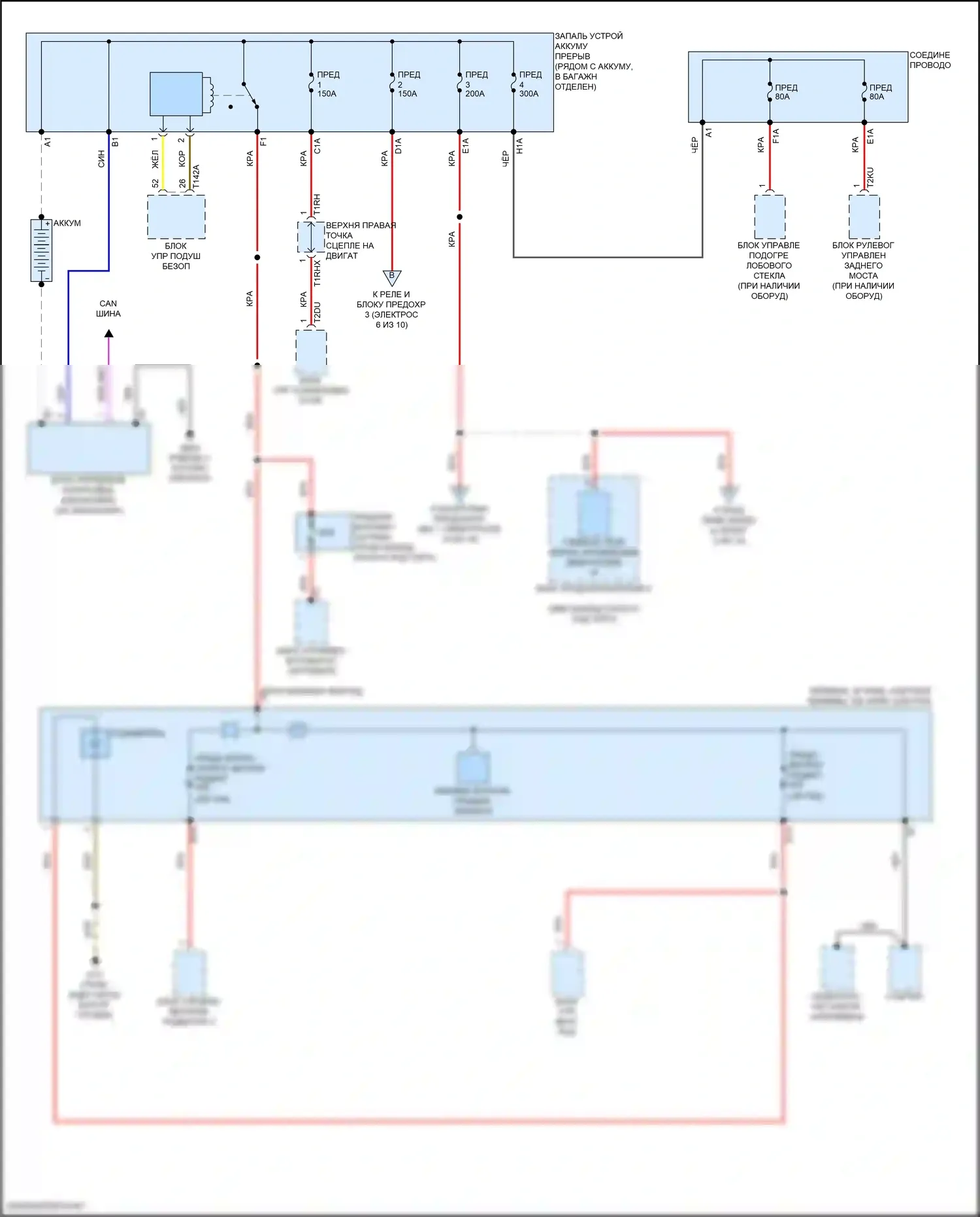 A8 Audi D5 рестайлинг (2021-2024): Электросхема блока предохранителей реле (1 из 10) 