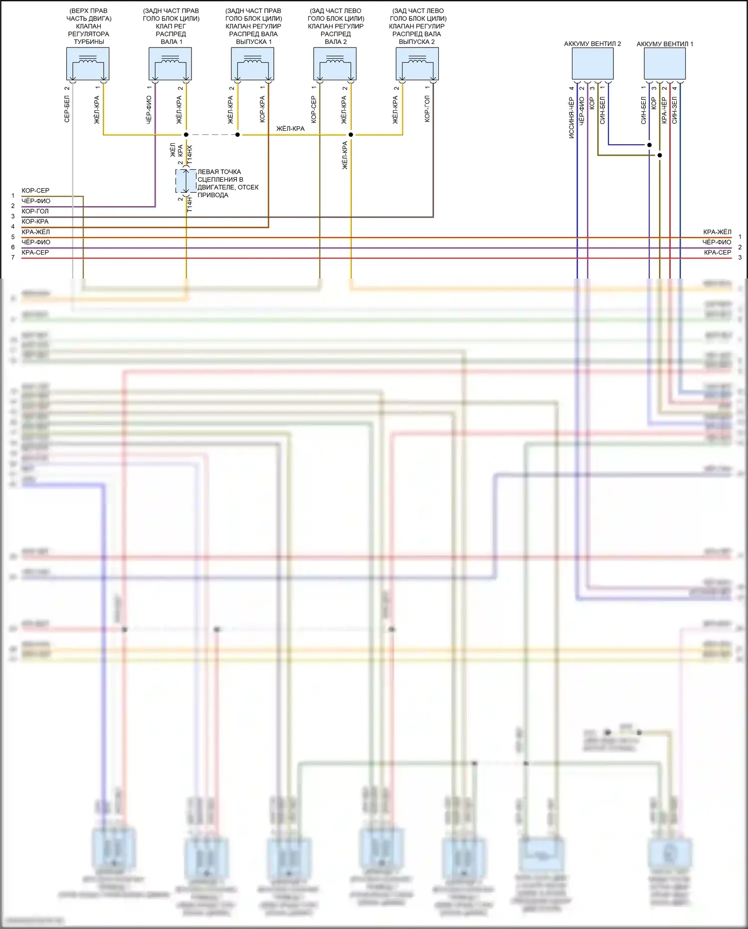 A8 Audi D5 рестайлинг (2021-2024): Электросхема двигателя 3.0l turbo hybrid (5 из 10) 