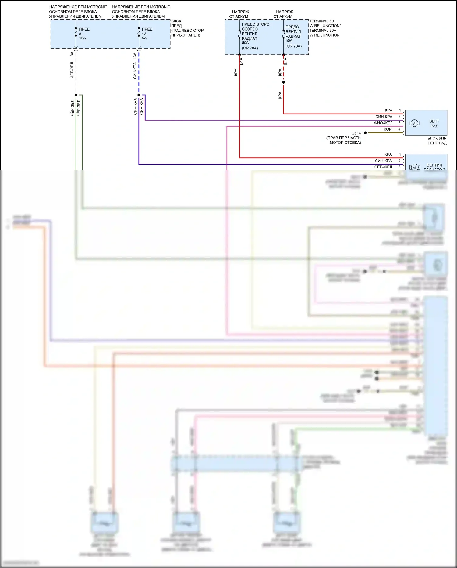 A8 Audi D5 рестайлинг (2021-2024): Электросхема климат контроля, без задних органов управления и второй системы отопления (6 из 6) 