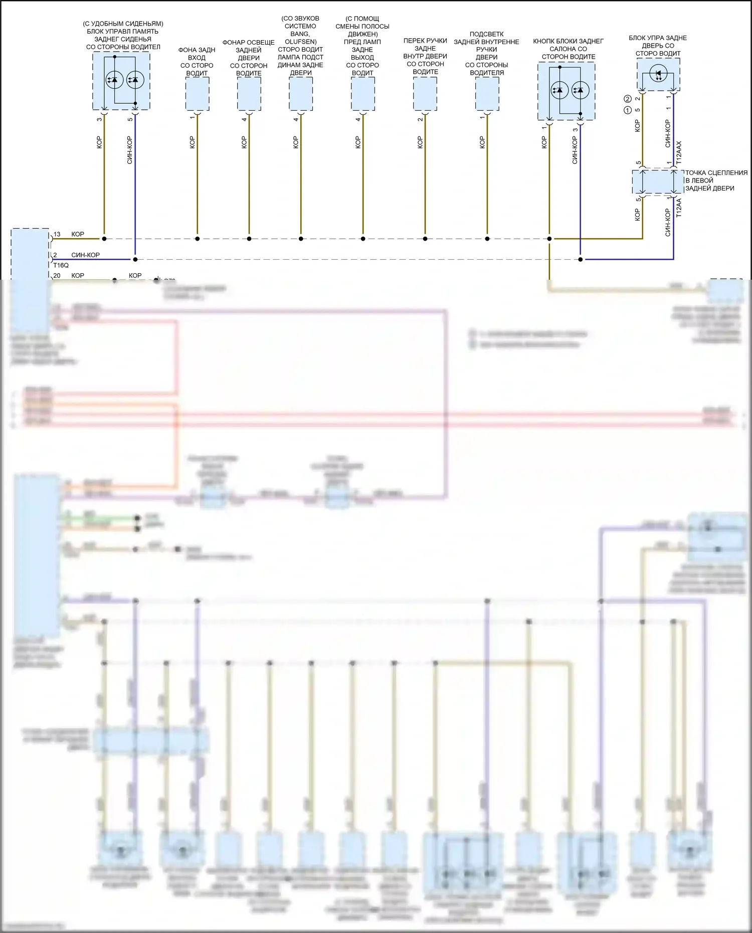 A8 Audi D5 рестайлинг (2021-2024): Электросхема подсветки приборной панели (3 из 4) 