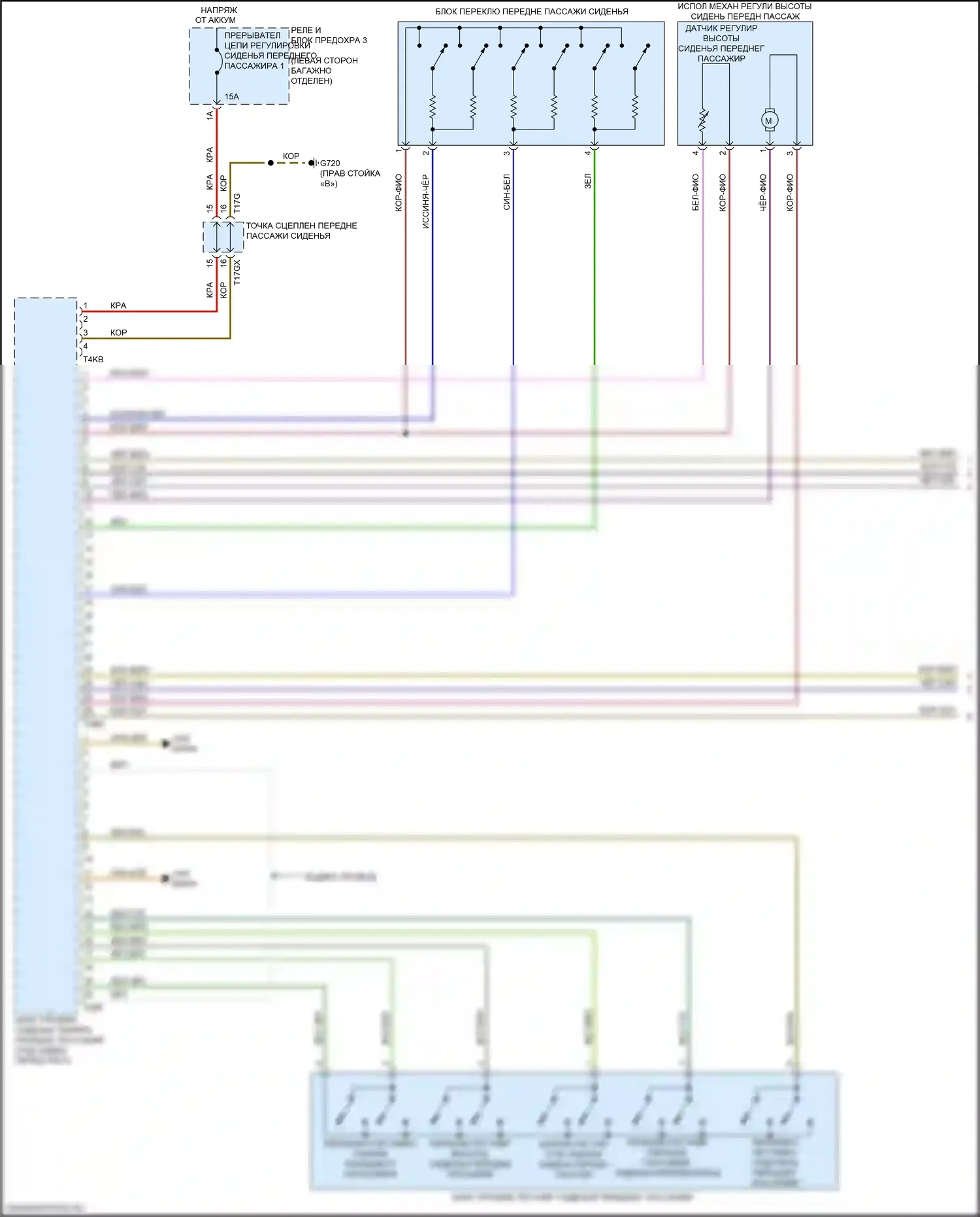 A8 Audi D5 рестайлинг (2021-2024): Память пассажира сиденья электросхема, со спортивными сиденьями (1 из 3) 