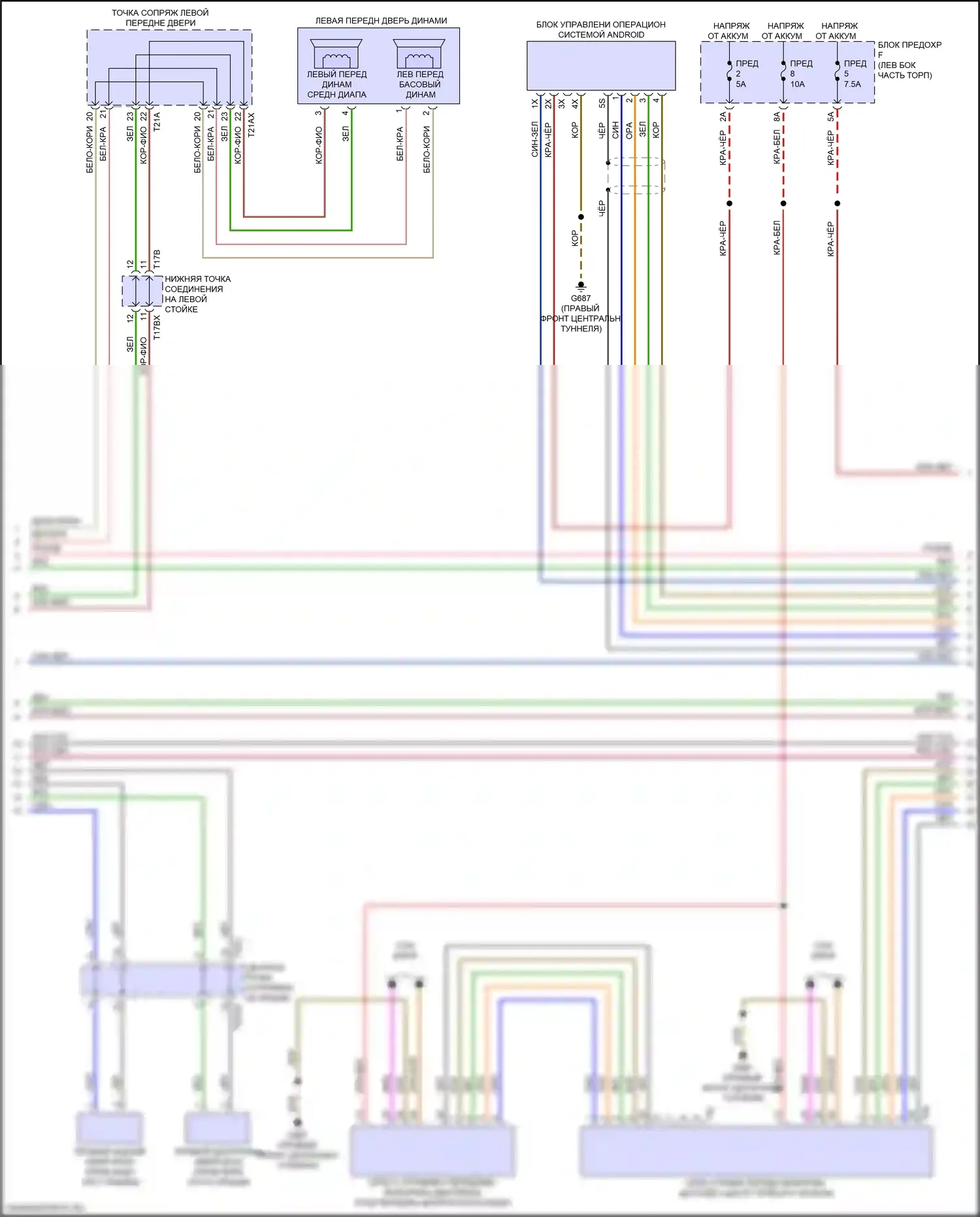 A8 Audi D5 рестайлинг (2021-2024): Электросхема навигации, без высокого уровня звука и звука bang и olufsen (3 из 6) 