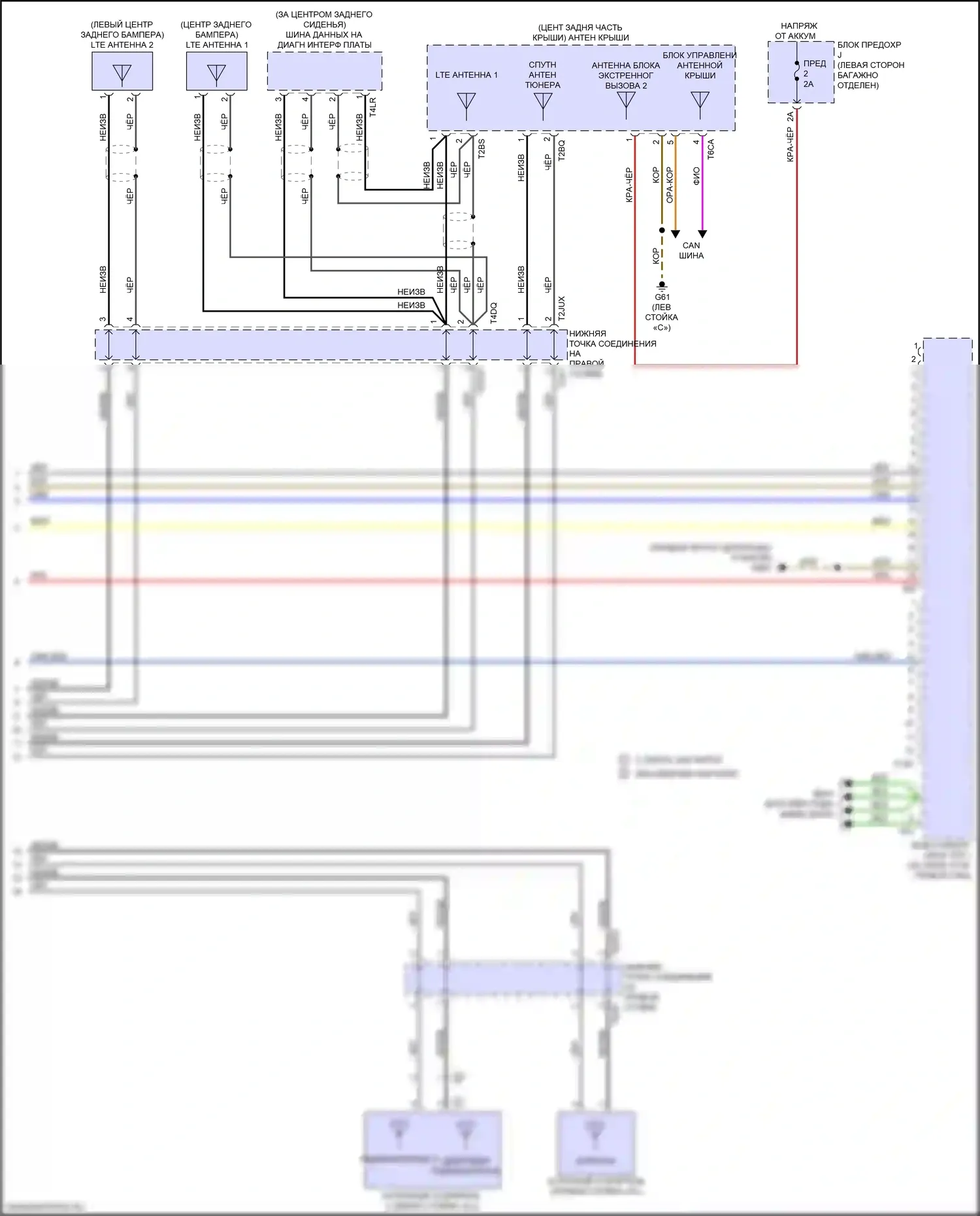 A8 Audi D5 рестайлинг (2021-2024): Электросхема навигации, без высокого уровня звука и звука bang и olufsen (6 из 6) 
