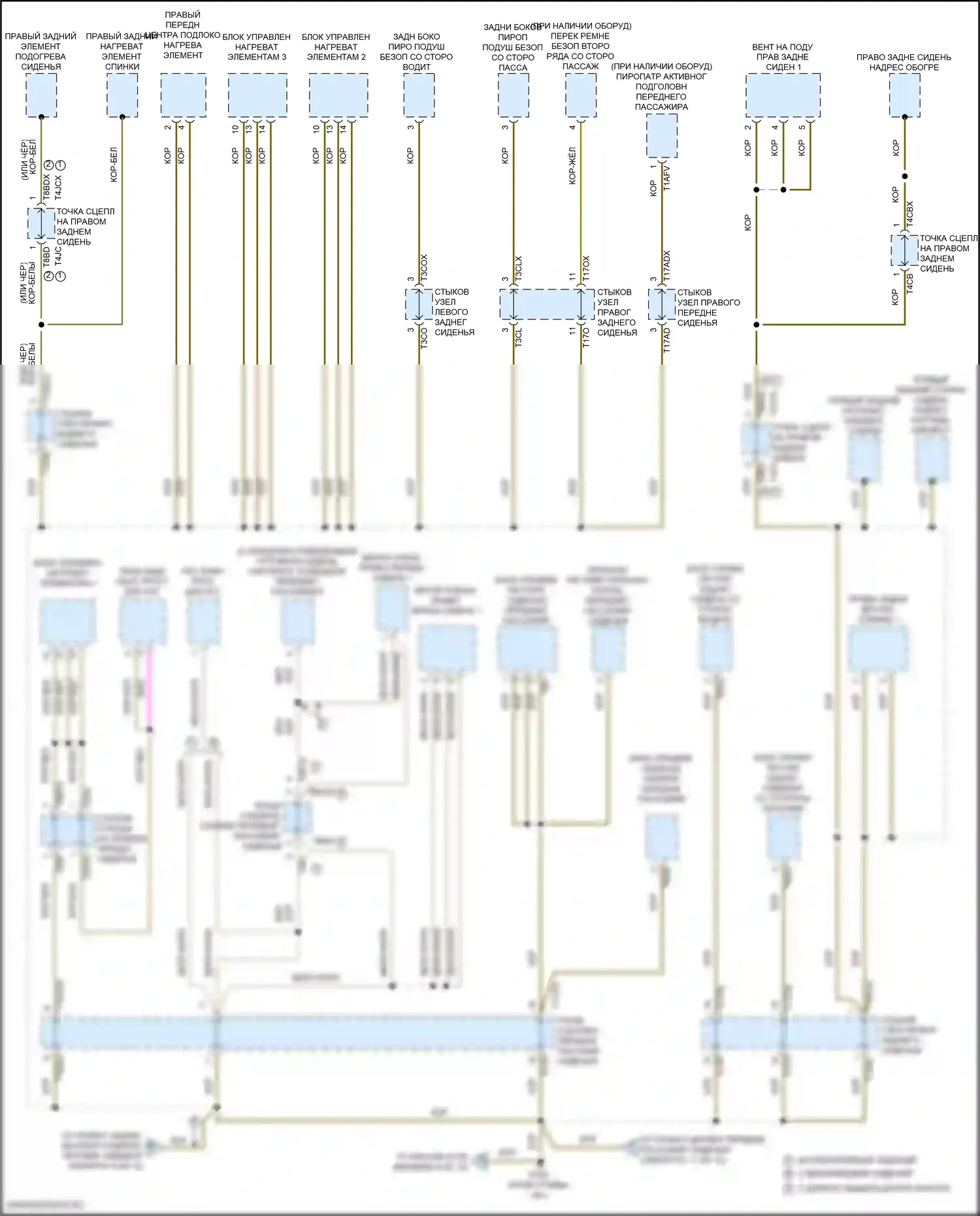 A8 Audi D5 рестайлинг (2021-2024): Электросхема разводки массы (10 из 12) 