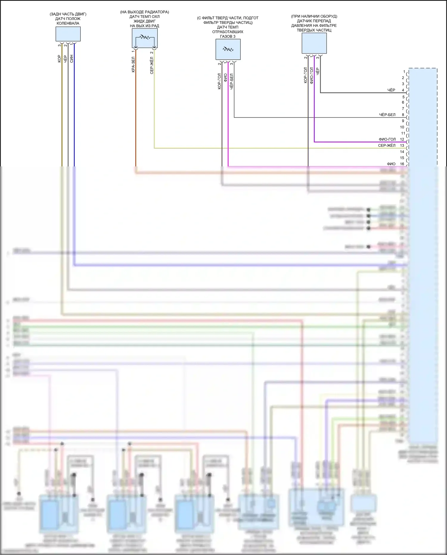 A8 Audi D5 (2017-2022): Электросхема двигателя 3,0л турбо (10 из 10) 