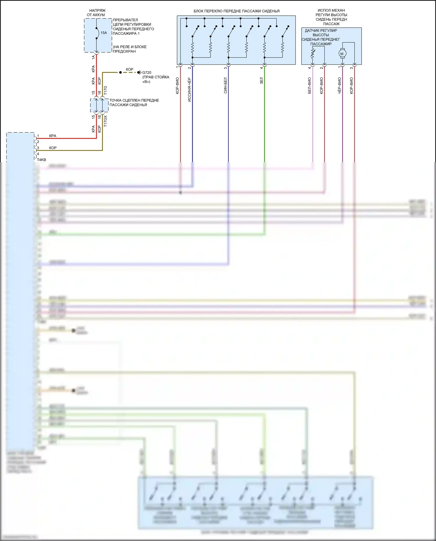A8 Audi D5 (2017-2022): Память пассажира сиденья электросхема, со спортивными сиденьями (1 из 3) 