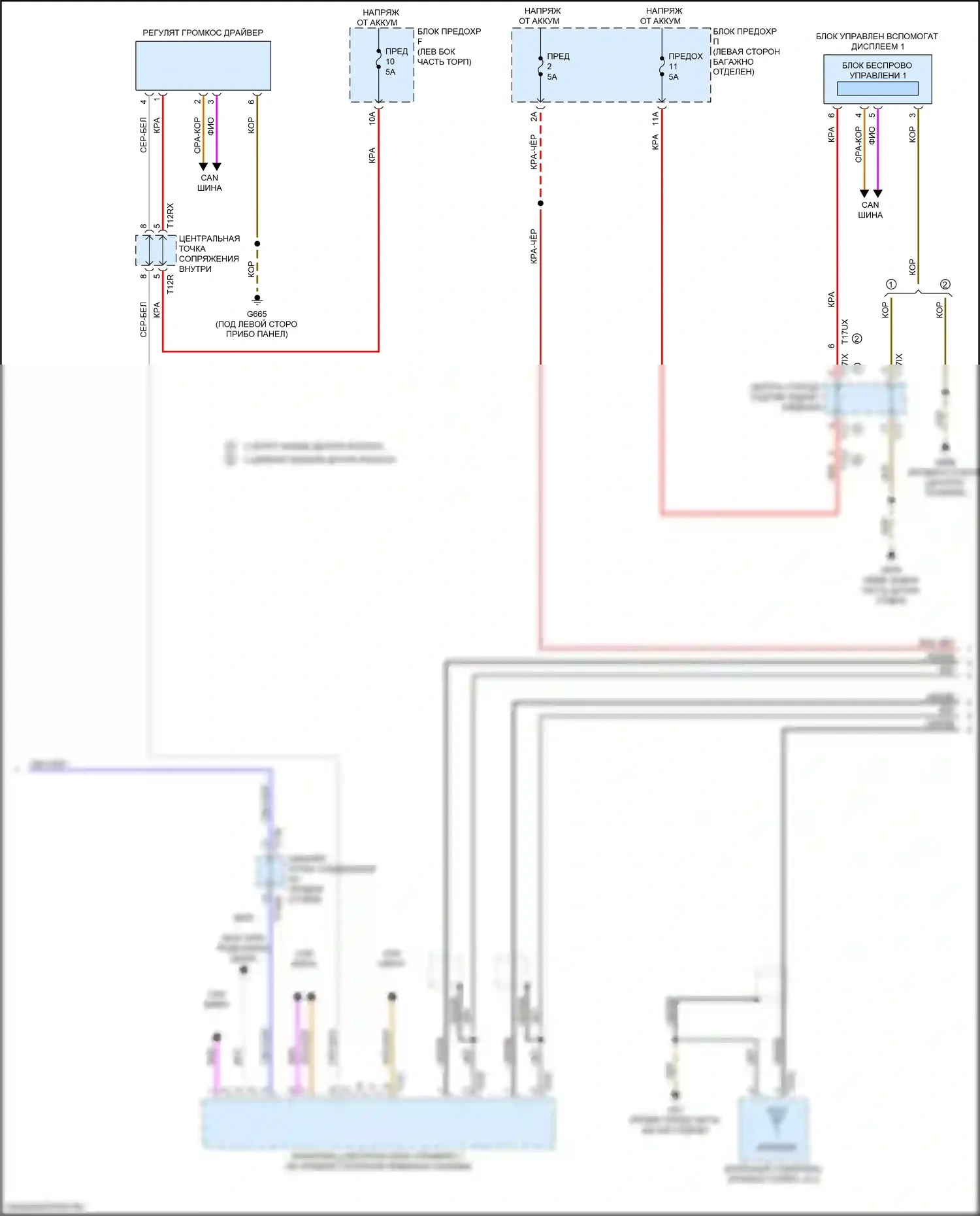 A8 Audi D5 (2017-2022): Электросхема навигации, без усилителя (3 из 6) 