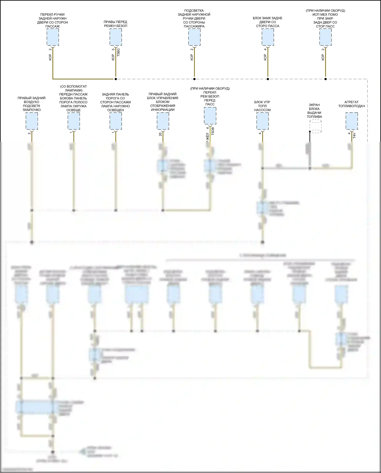 A8 Audi D5 (2017-2022): Электросхема распределения массы (9 из 12) 