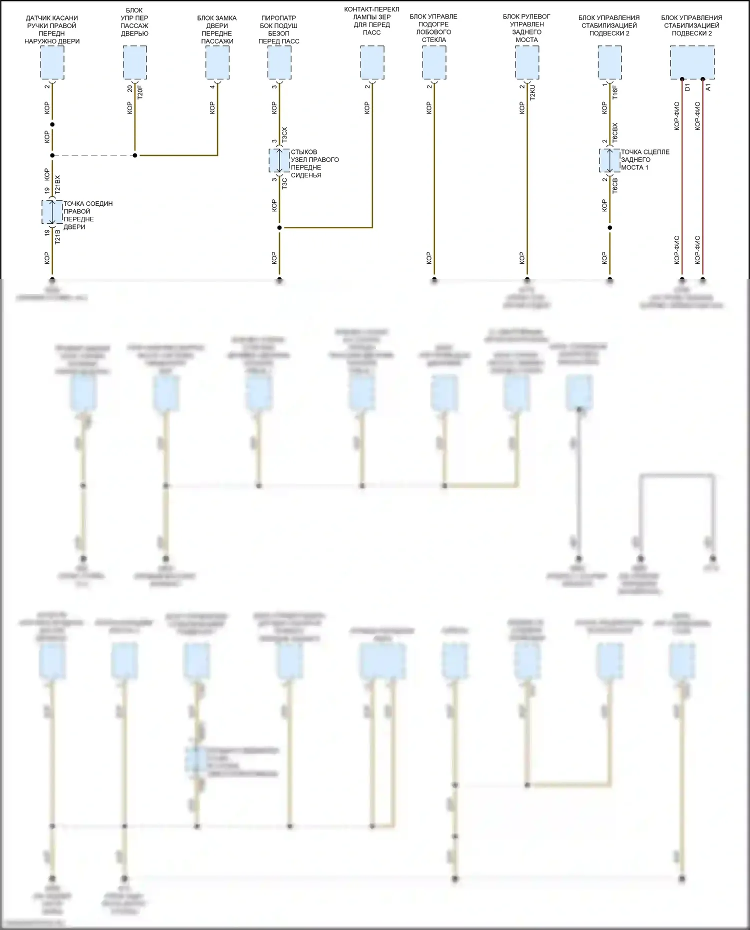A8 Audi D5 (2017-2022): Электросхема разводки массы (1 из 12) 
