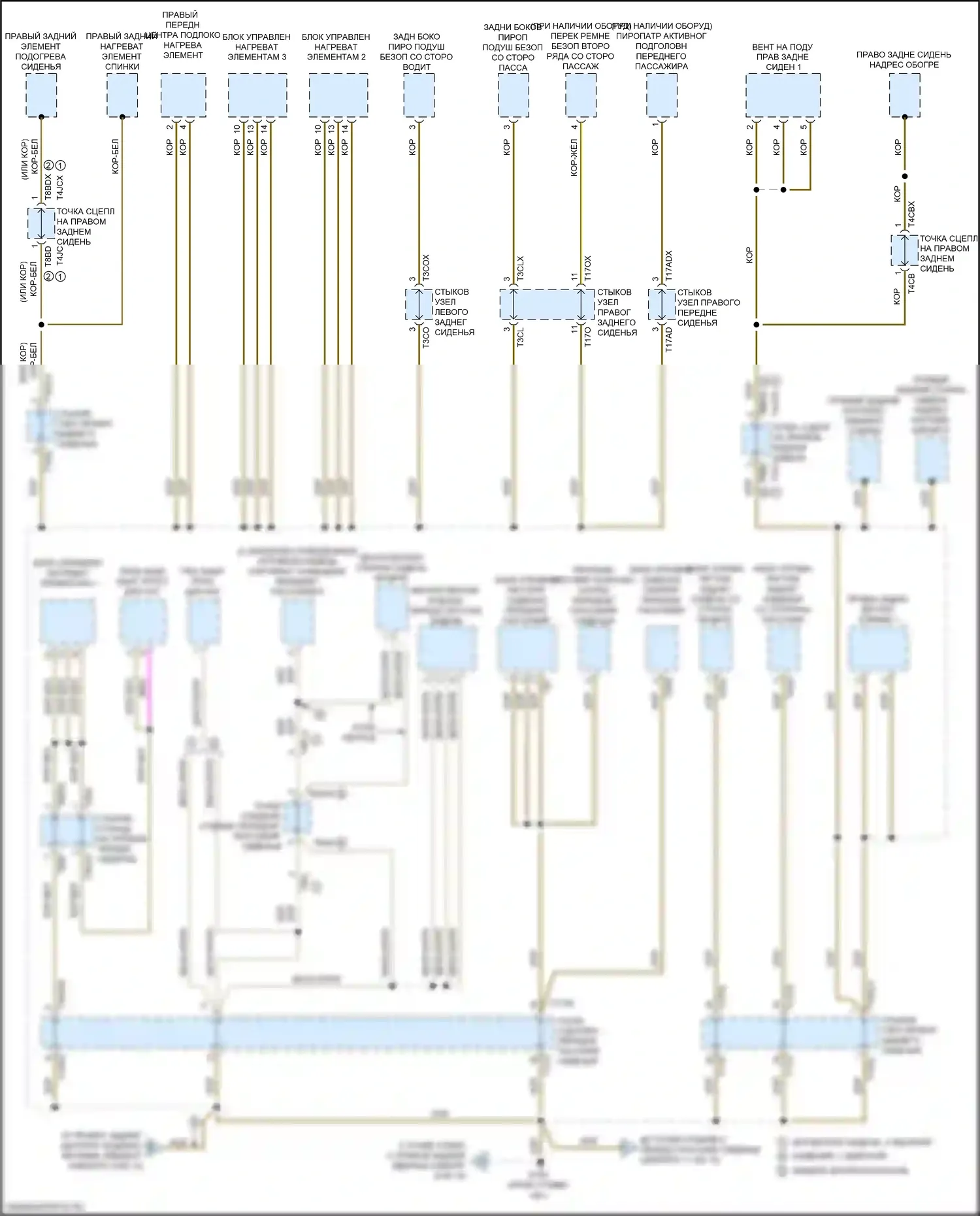 A8 Audi D5 (2017-2022): Электросхема разводки массы (10 из 12) 