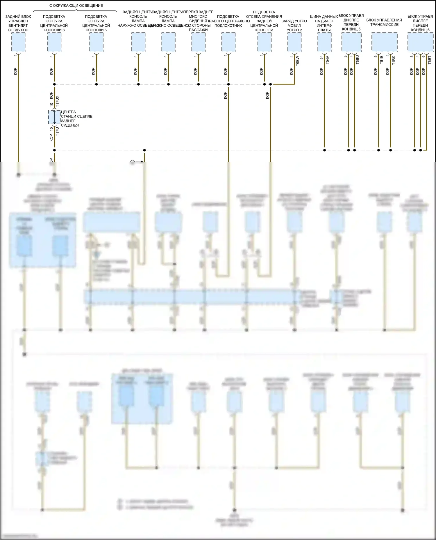 A8 Audi D5 (2017-2022): Электросхема разводки массы (5 из 12) 