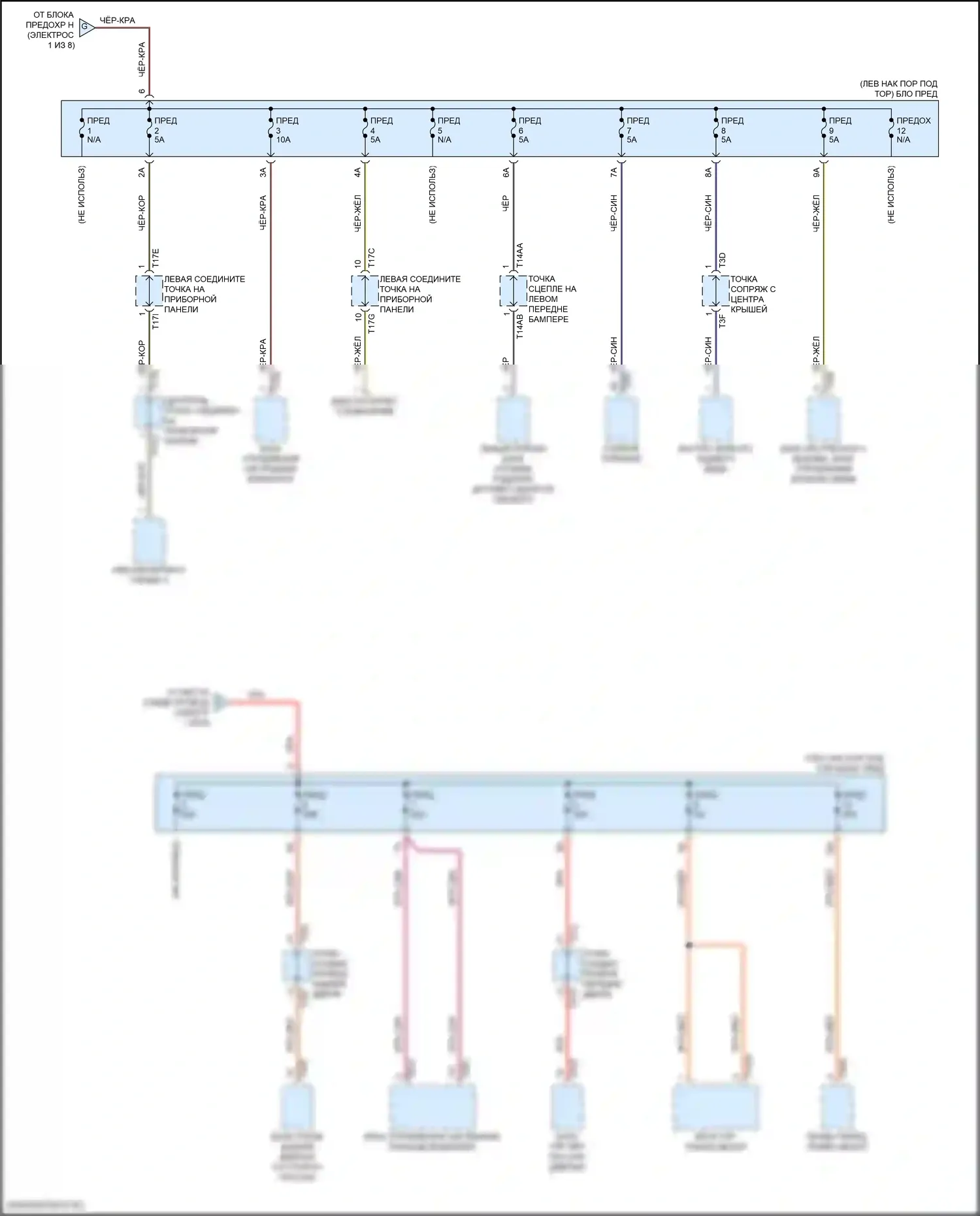 e-tron GT Audi I (2020-2024): Электросхема блока предохранителей реле (5 из 8) 