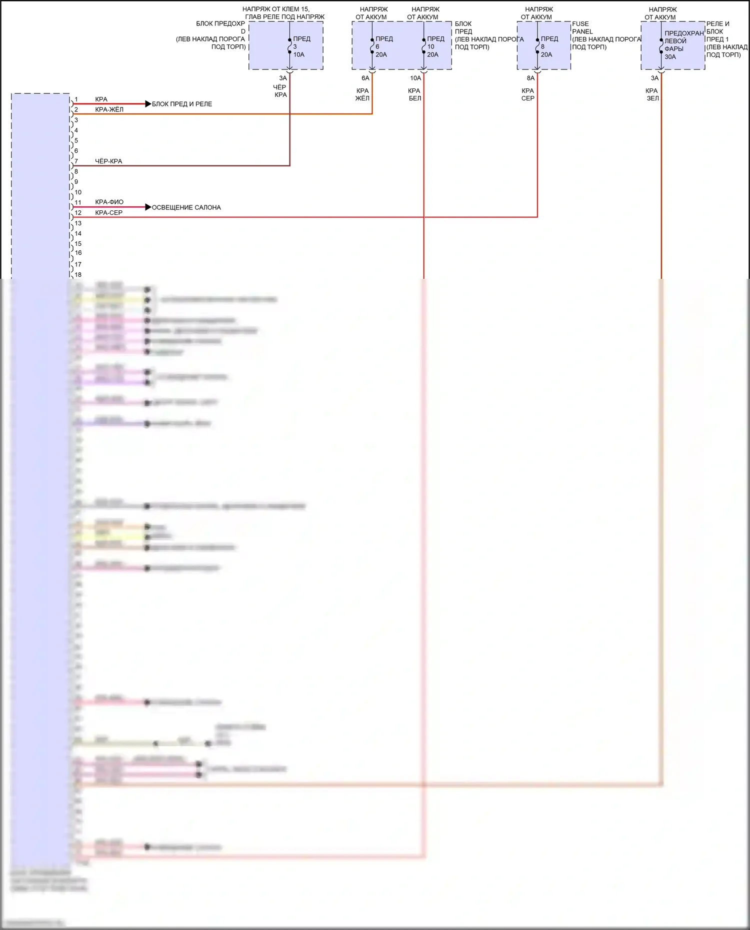 e-tron GT Audi I (2020-2024): Электросхема блока управления системами комфорта (2 из 2) 