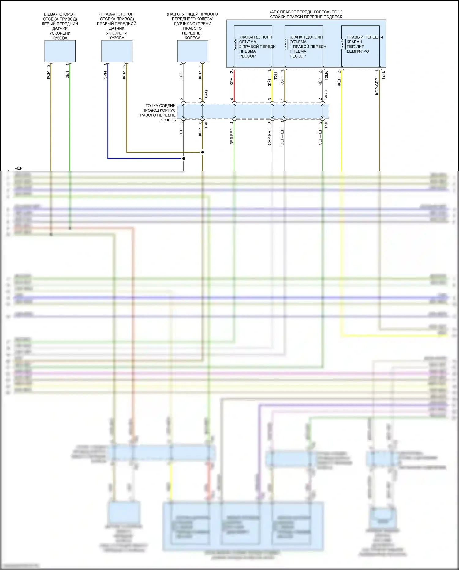 e-tron GT Audi I (2020-2024): Электросхема электронной подвески (3 из 4) 