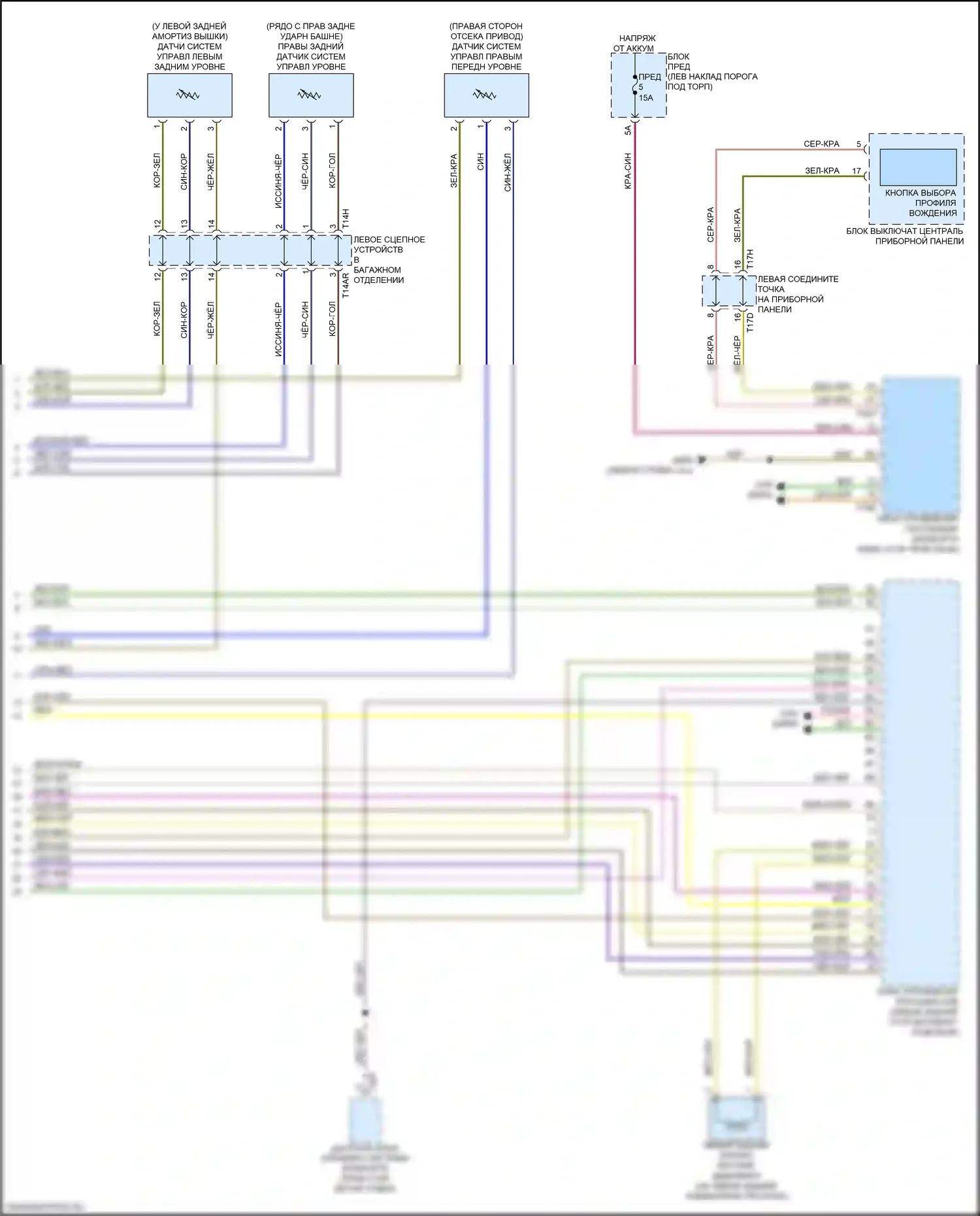 e-tron GT Audi I (2020-2024): Электросхема электронной подвески (4 из 4) 