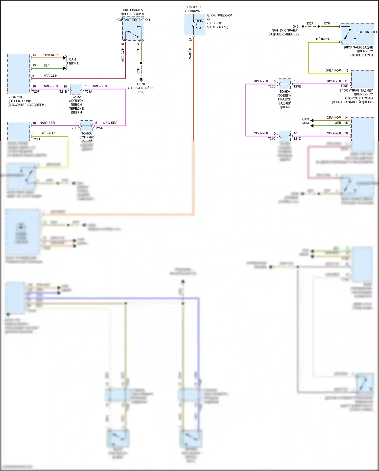 e-tron GT Audi I (2020-2024): Электросхема утора 