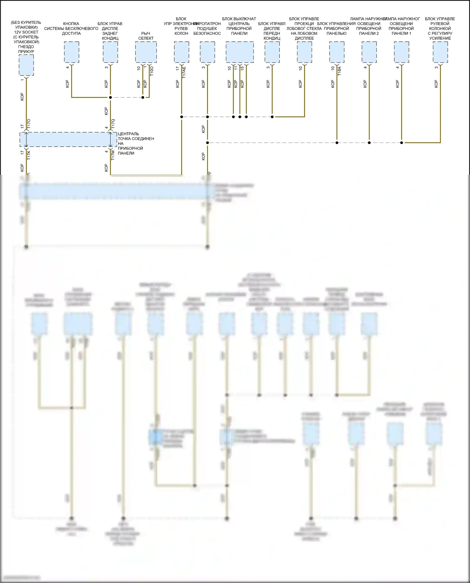 e-tron GT Audi I (2020-2024): Электросхема разводки массы (3 из 6) 
