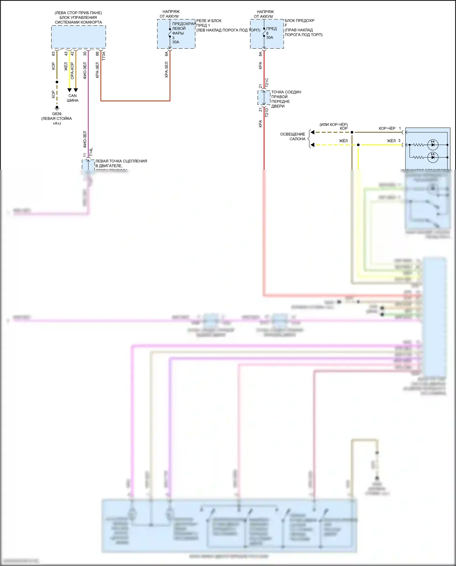 e-tron GT Audi I (2020-2024): Электросхема центрального замка (4 из 4) 