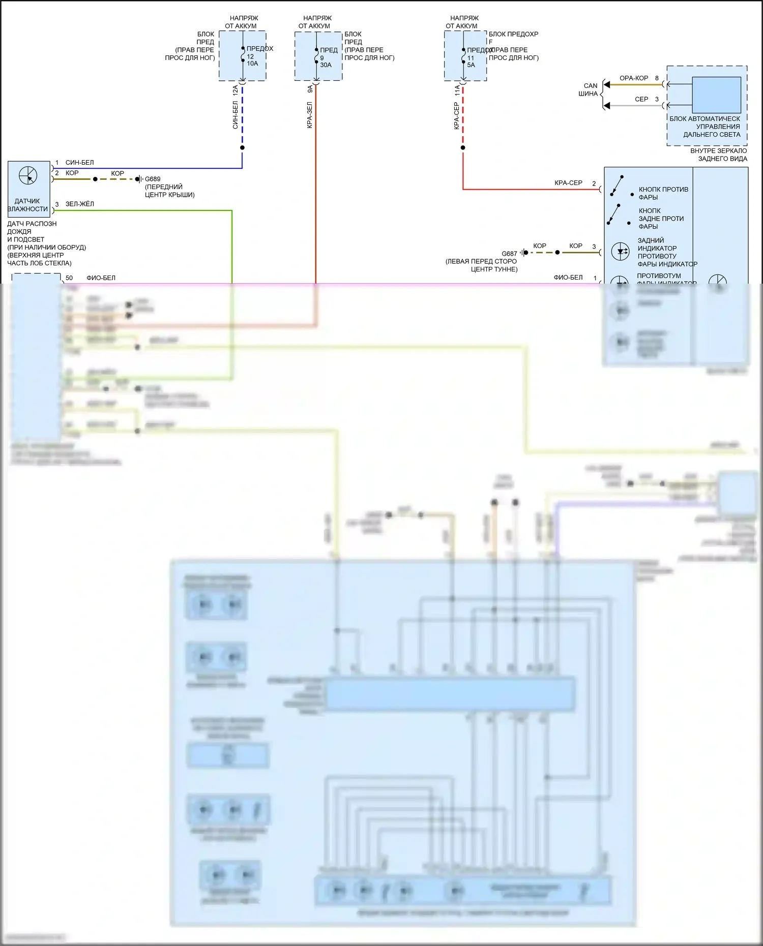 e-tron S Sportback Audi I (2020-2024): Электросхема фар, с линзой (1 из 2) 