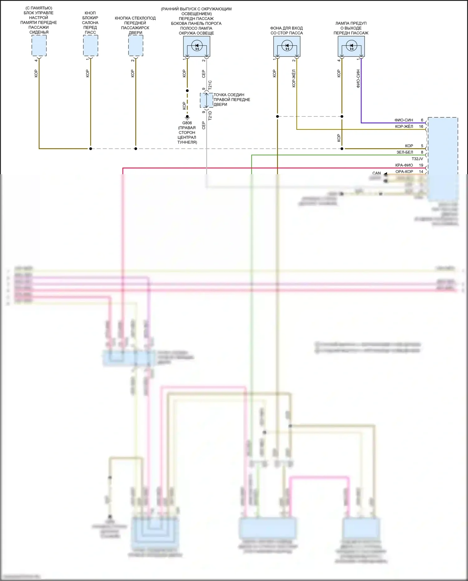 e-tron S Sportback Audi I (2020-2024): Электросхема освещения салона (5 из 6) 