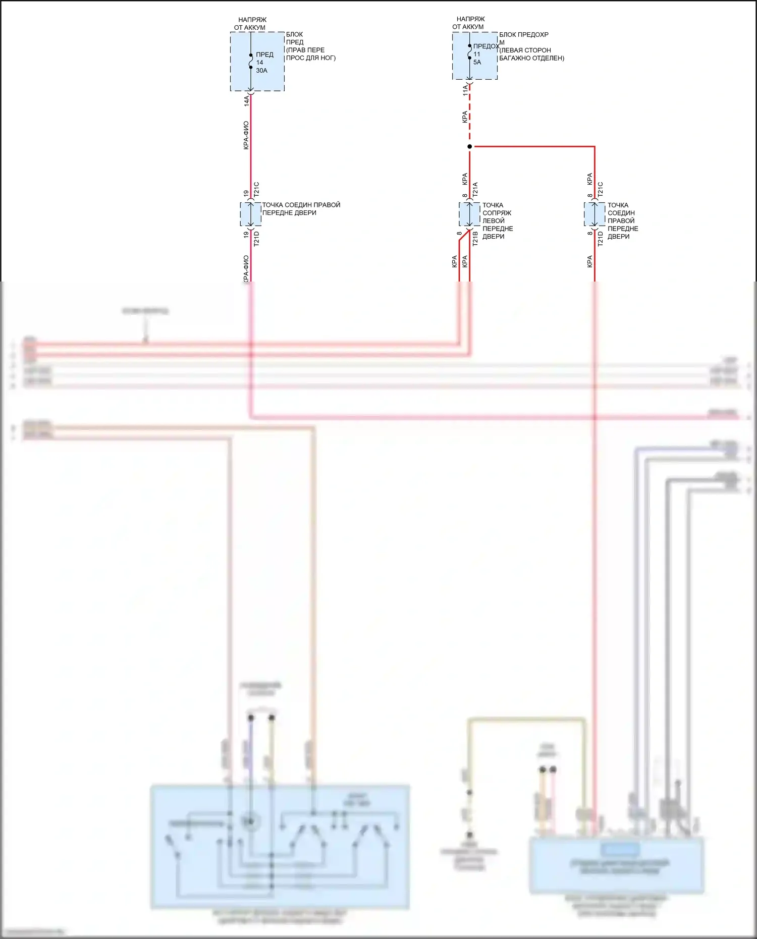 e-tron S Sportback Audi I (2020-2024): Электросхема памяти зеркал (2 из 3) 