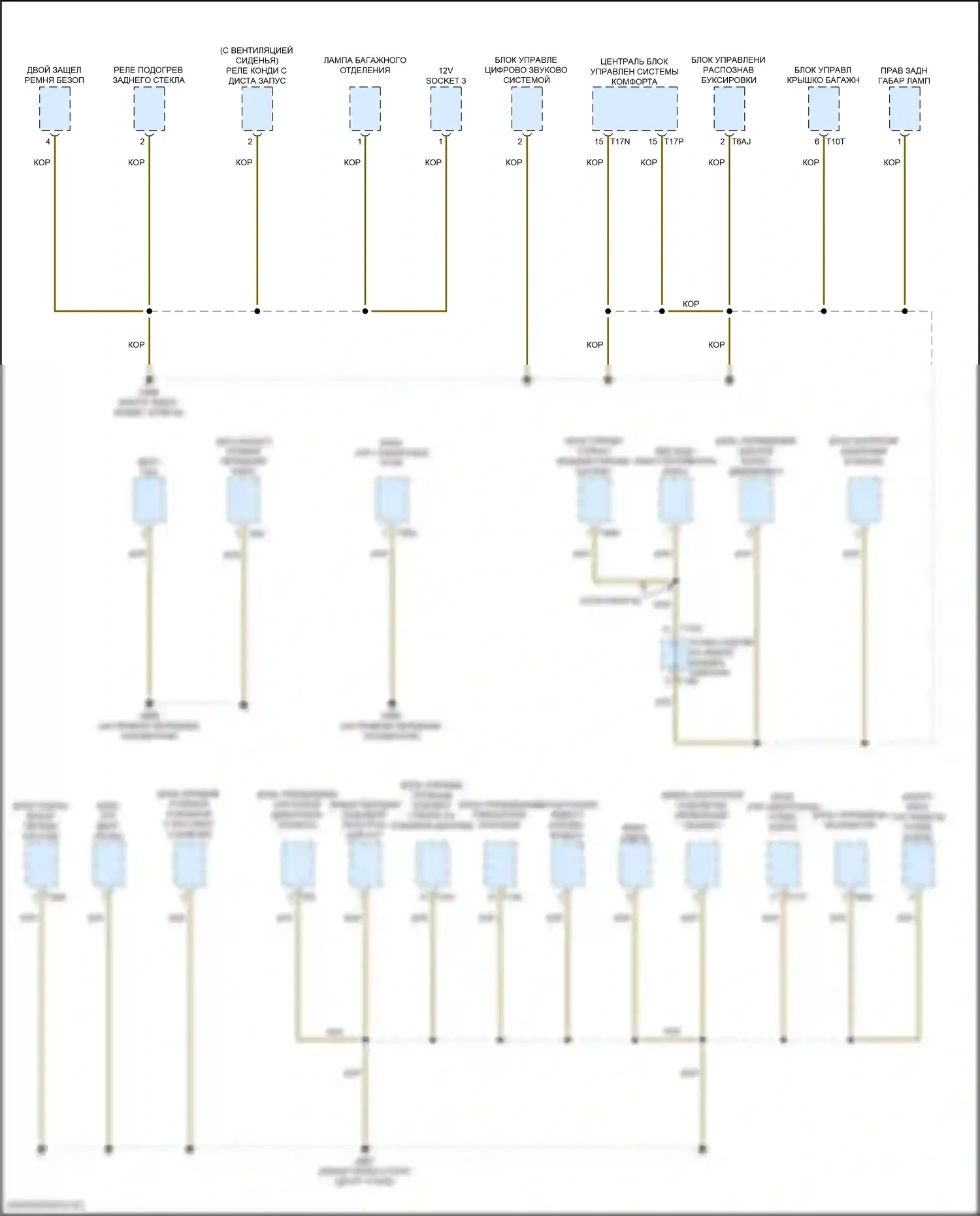 e-tron S Sportback Audi I (2020-2024): Электросхема точек подключения масс (7 из 9) 
