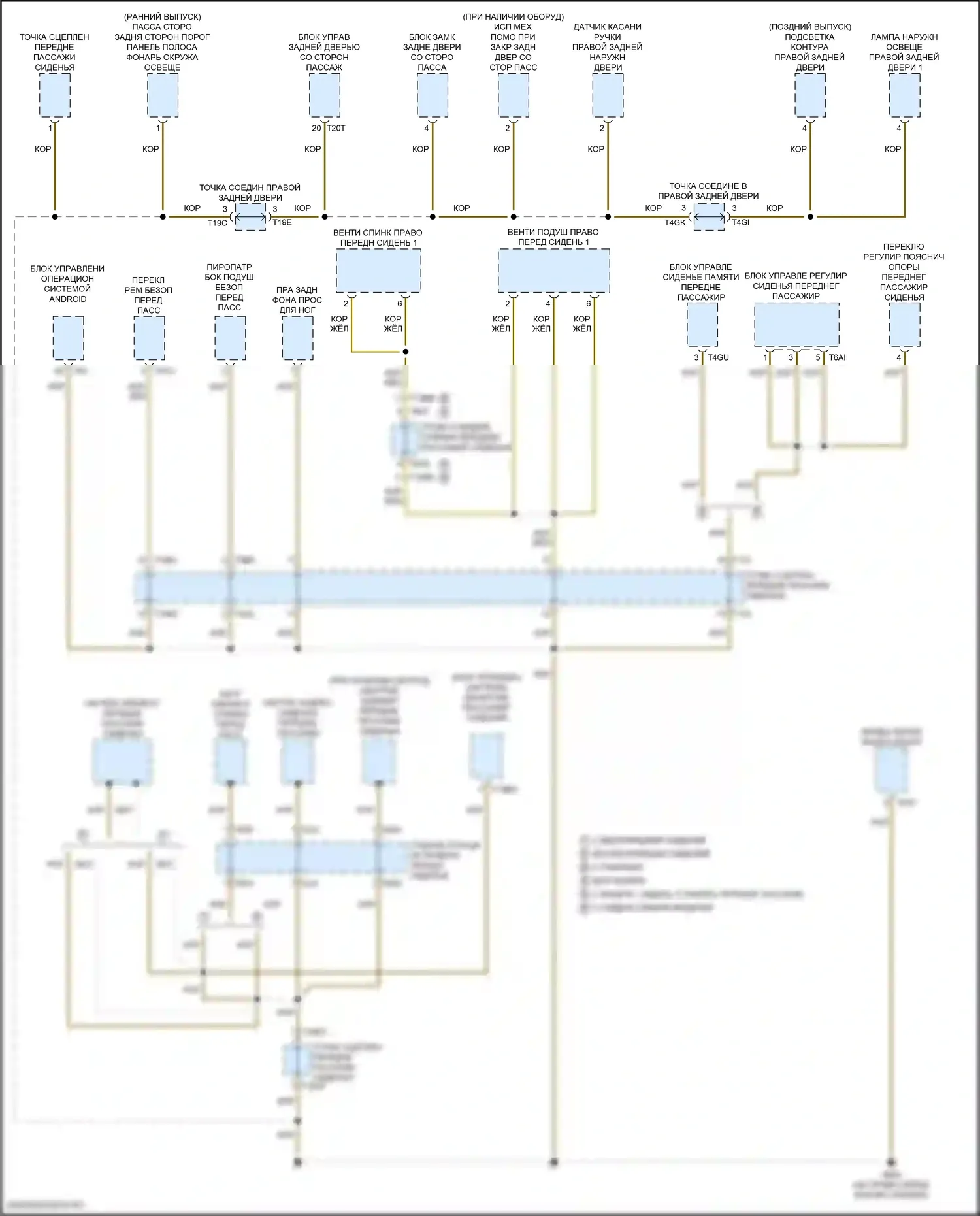e-tron S Sportback Audi I (2020-2024): Электросхема точек подключения масс (9 из 9) 